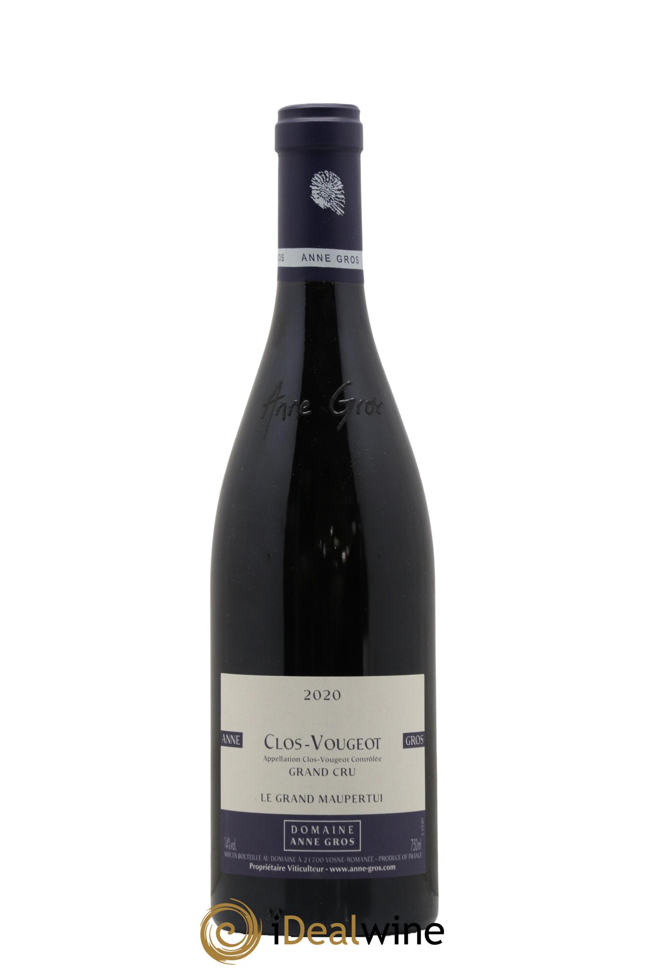 Clos de Vougeot Grand Cru Le Grand Maupertui Anne Gros 2020 - Lot de 1 bouteille - 0