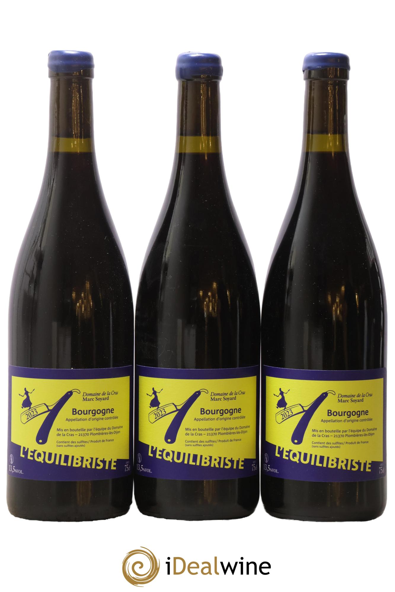 Bourgogne L'équilibriste Domaine de la Cras - Marc Soyard 2023 - Lot of 3 bottles - 0