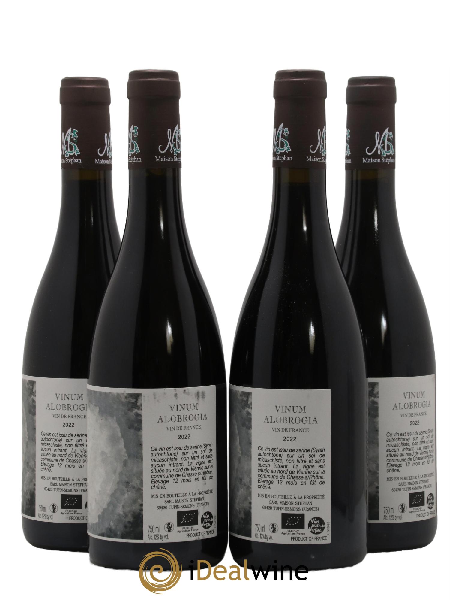 Vin de France Vinum Alobrogia Jean-Michel Stephan 2022 - Lot de 4 bouteilles - 1