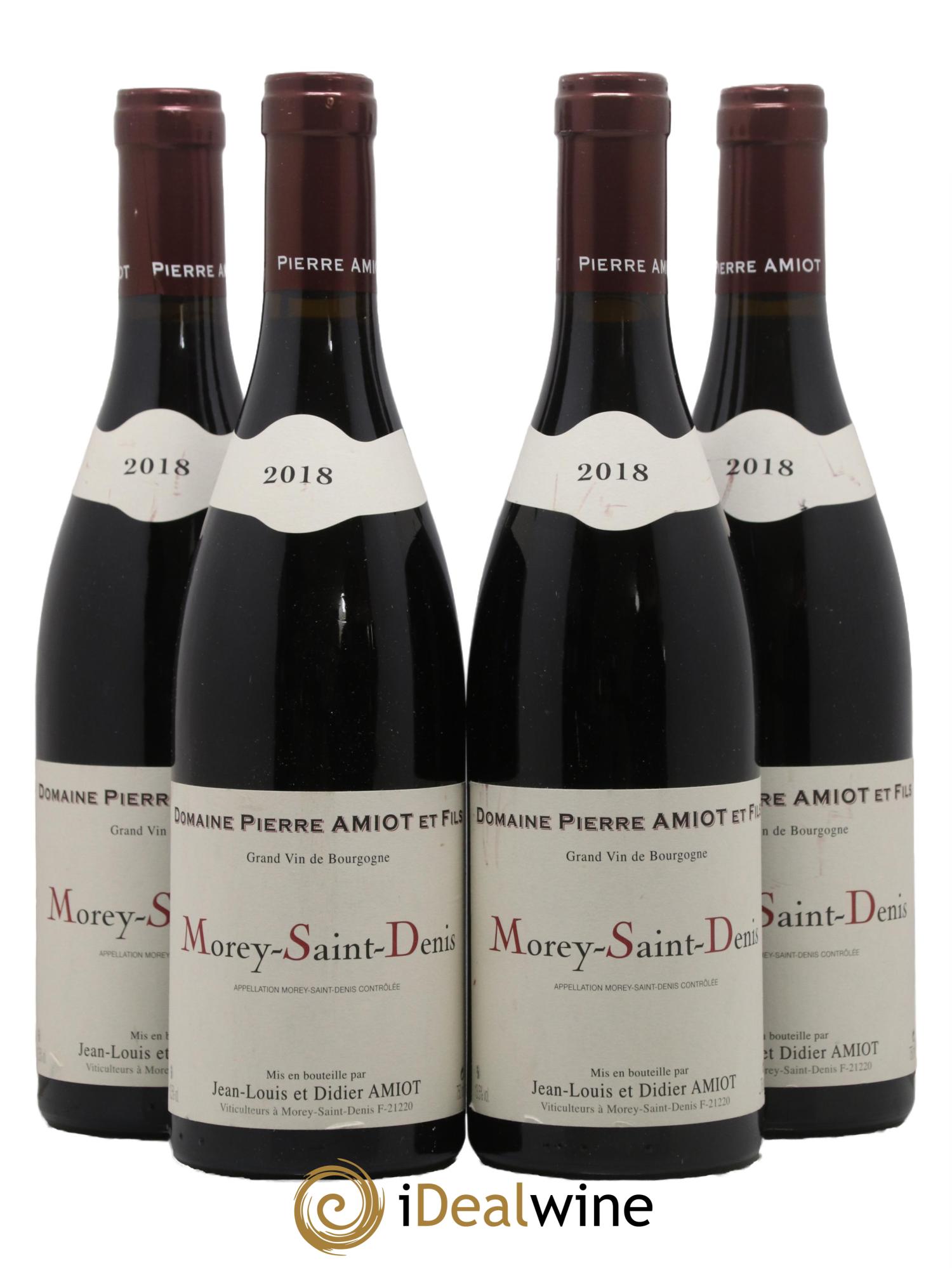 Morey-Saint-Denis Pierre Amiot et Fils (Domaine) 2018 - Lot de 4 bouteilles - 0