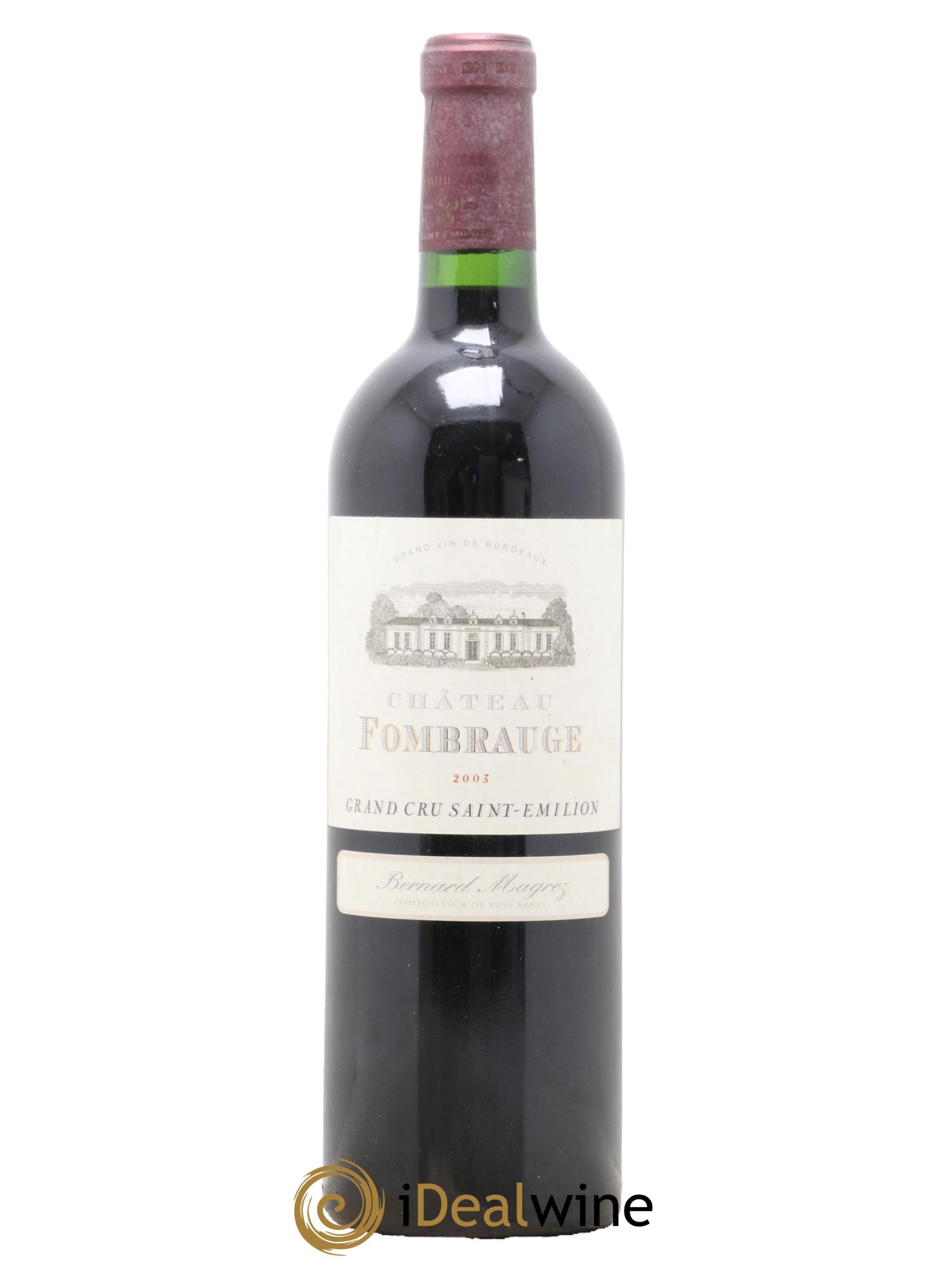 Château Fombrauge Grand Cru Classé 2003 - Lot de 1 bouteille - 0