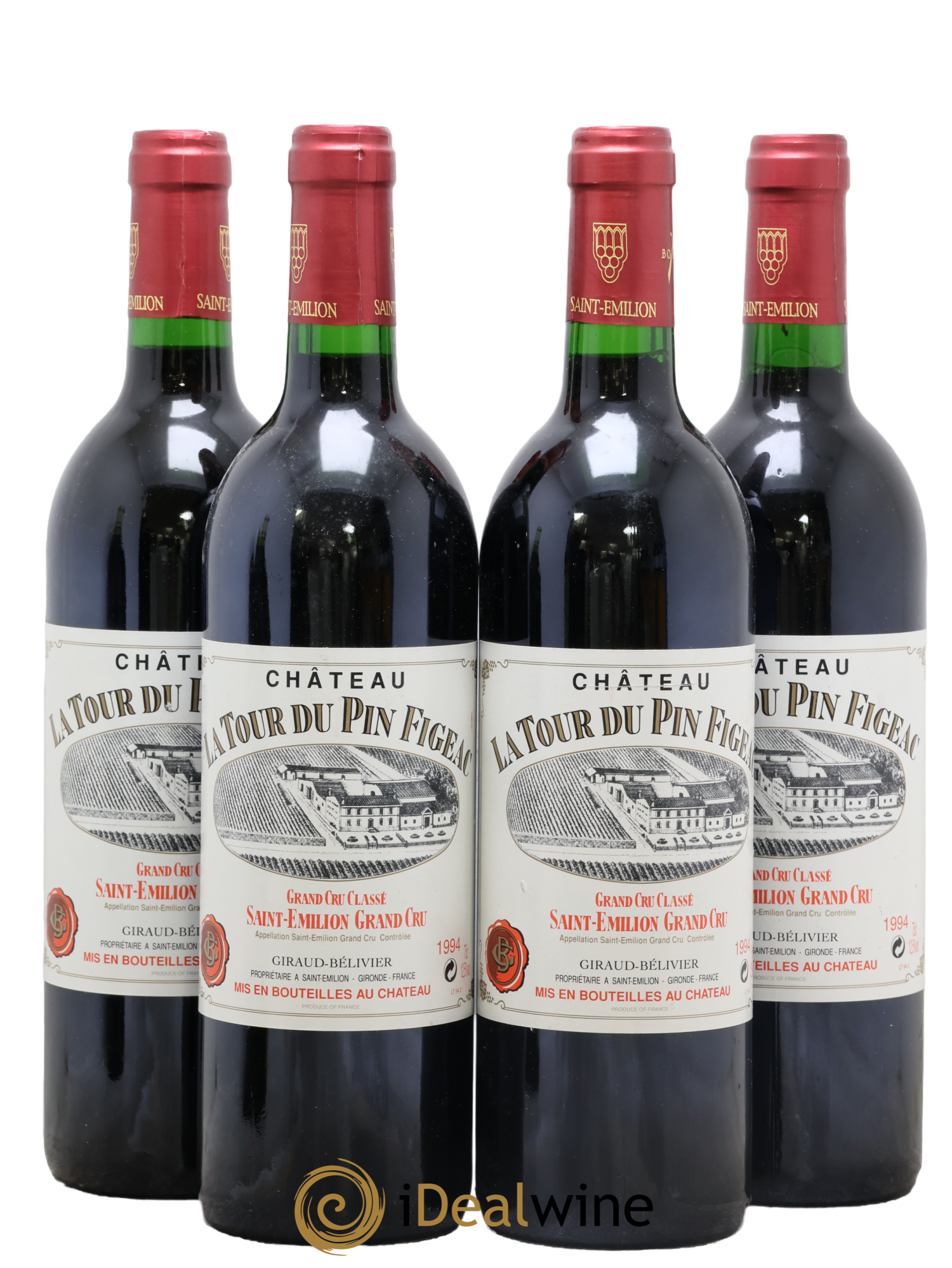 Château la Tour du Pin Figeac 1994 - Lot de 4 bouteilles - 0