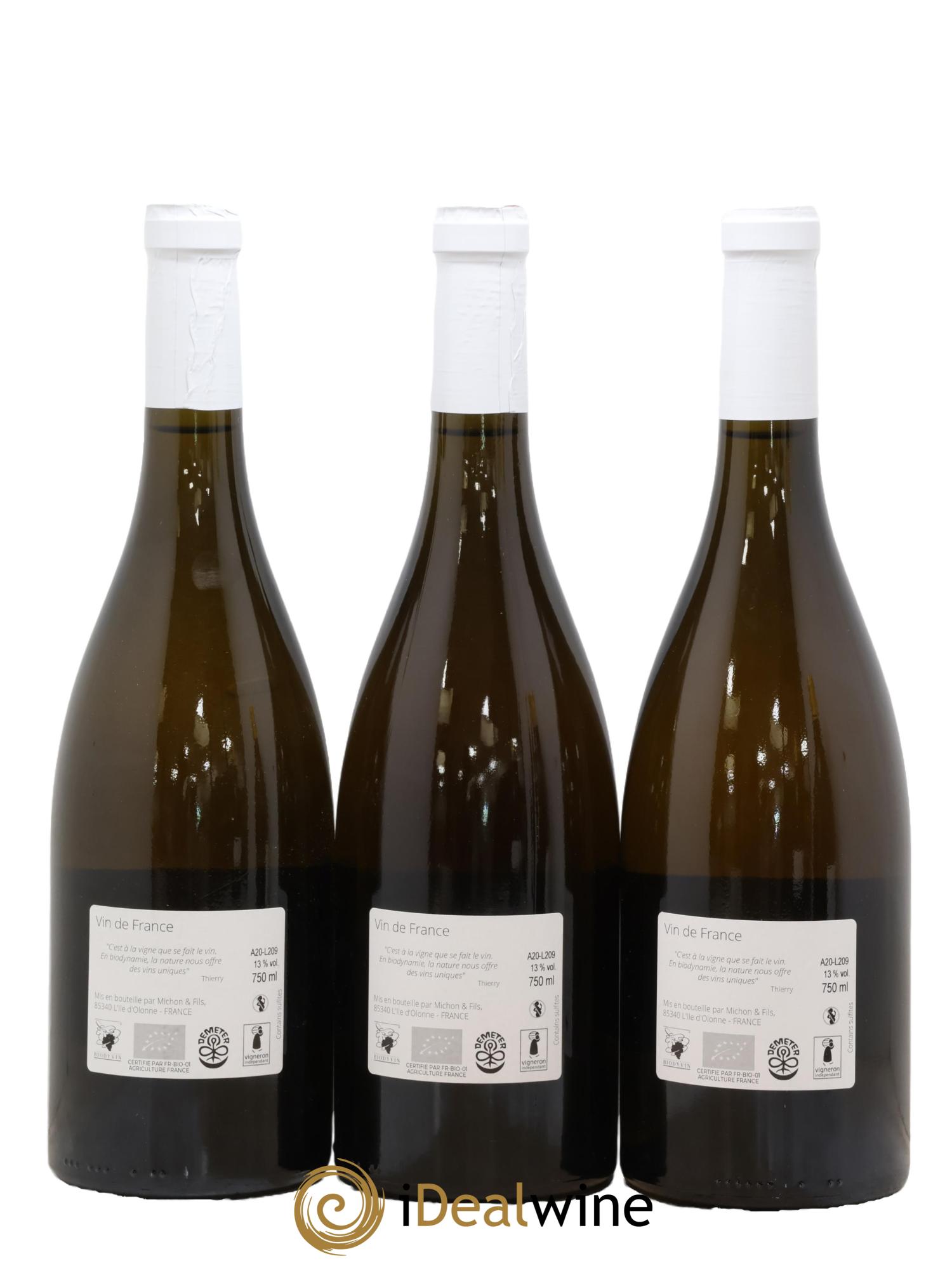 Fiefs Vendéens Brem Haut des Clous Domaine Saint Nicolas 2020 - Lot de 3 bouteilles - 1