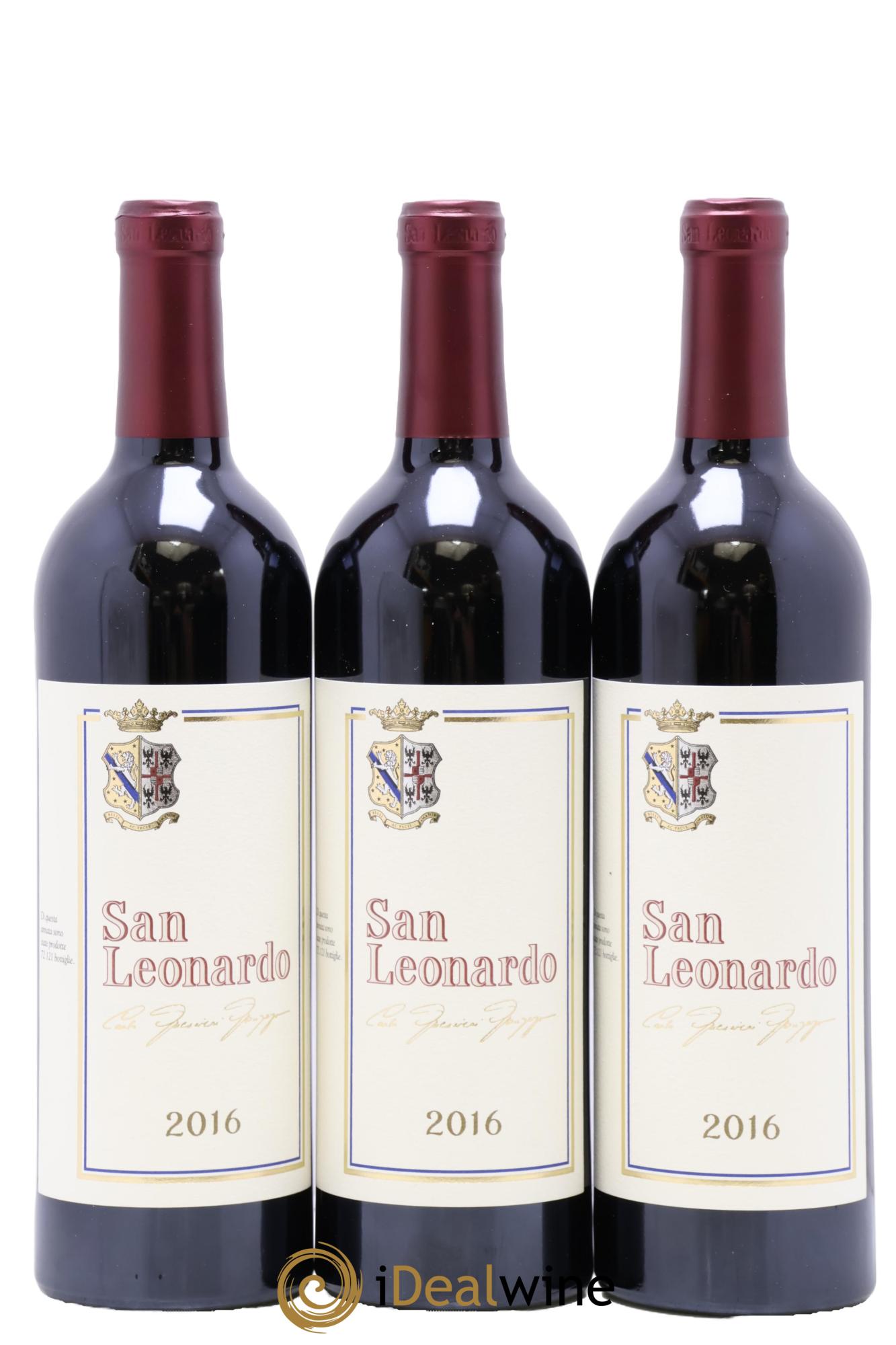 IGT Vigneti delle Dolomiti San Leonardo Tenuta San Leonardo 2016 - Lot de 3 bouteilles - 0