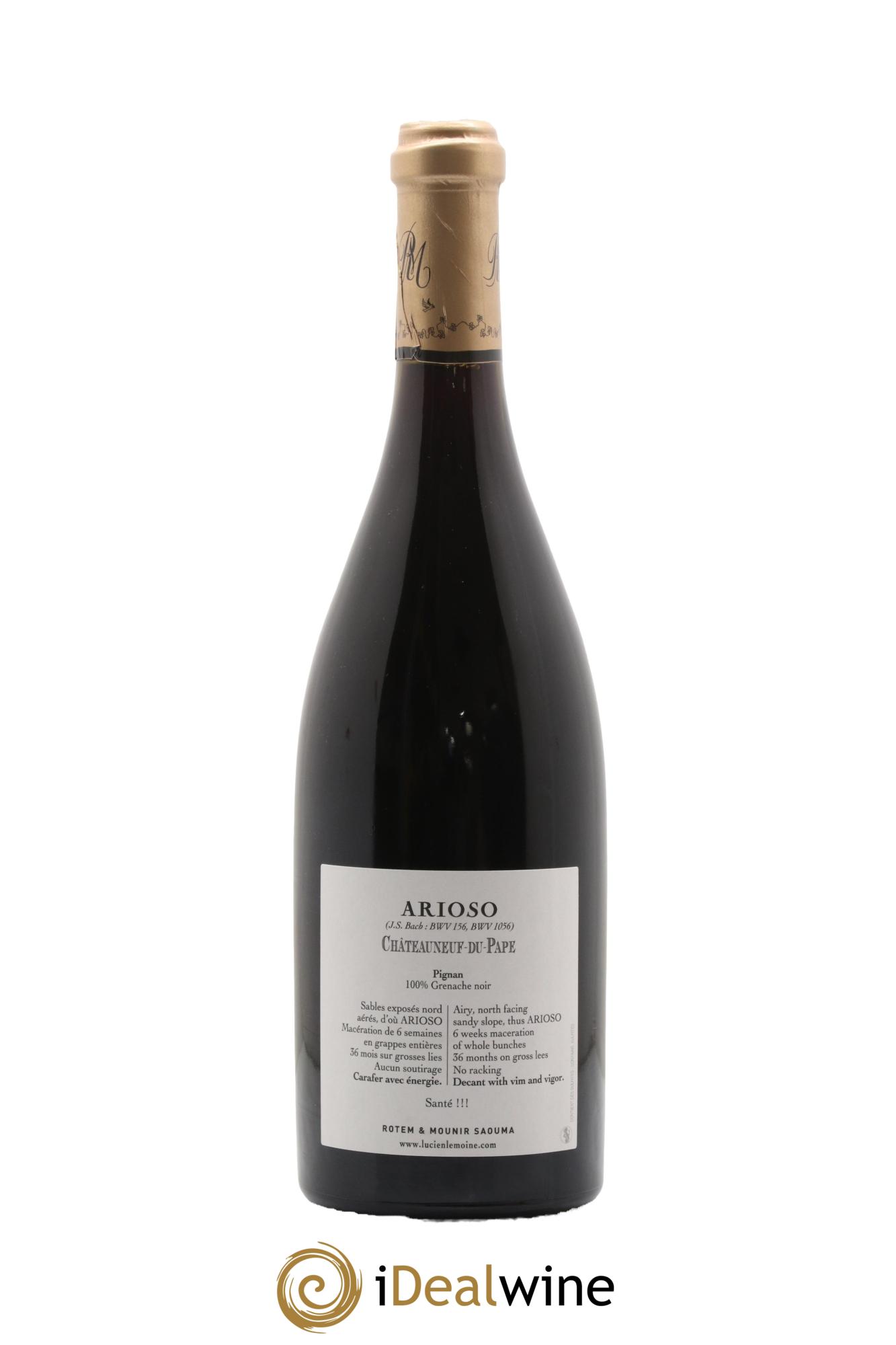 Châteauneuf-du-Pape Arioso Rotem & Mounir Saouma 2020 - Lot de 1 bouteille - 1