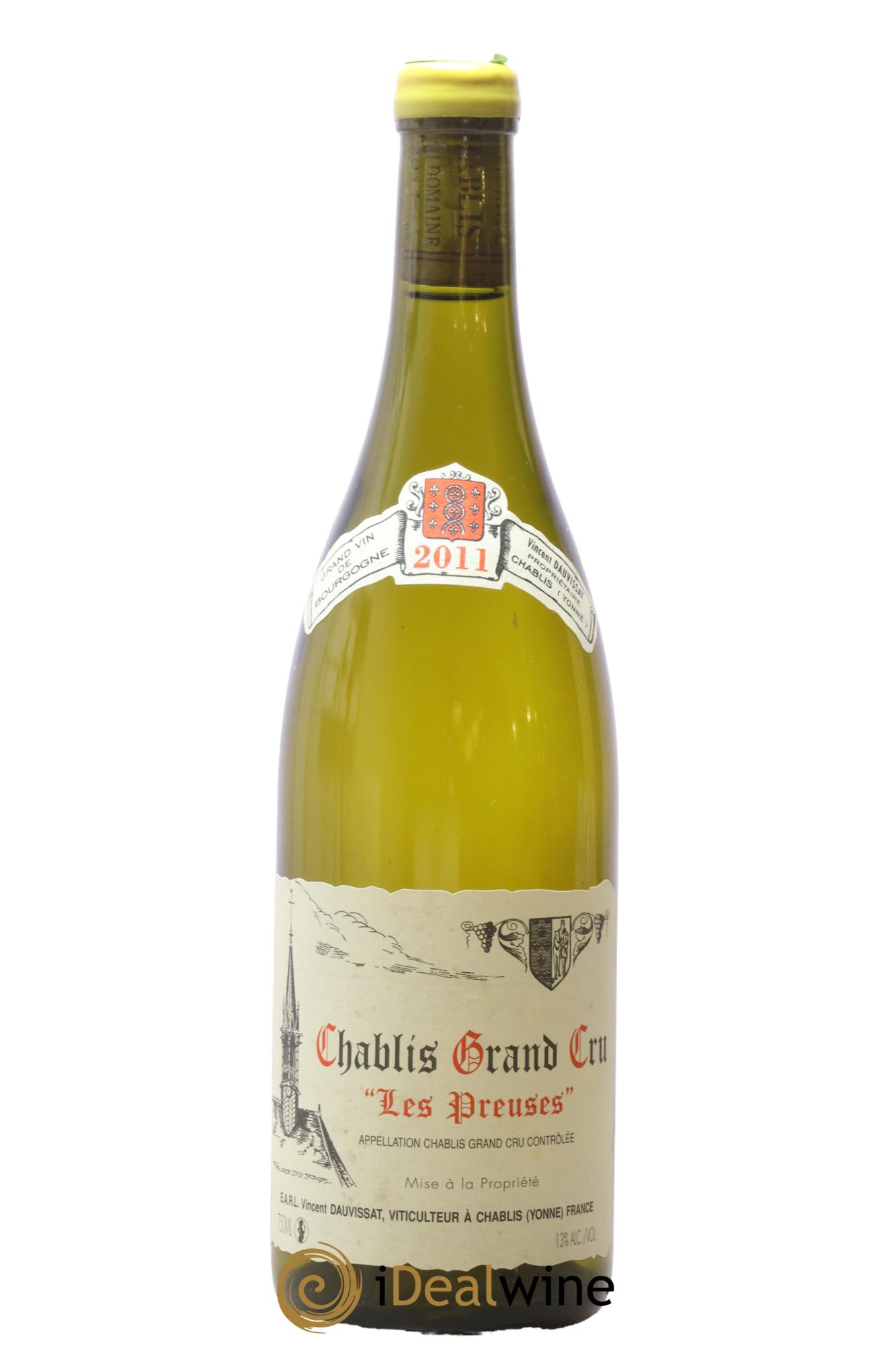 Chablis Grand Cru Les Preuses Vincent Dauvissat (Domaine) 2011 - Lot of 1 bottle - 0