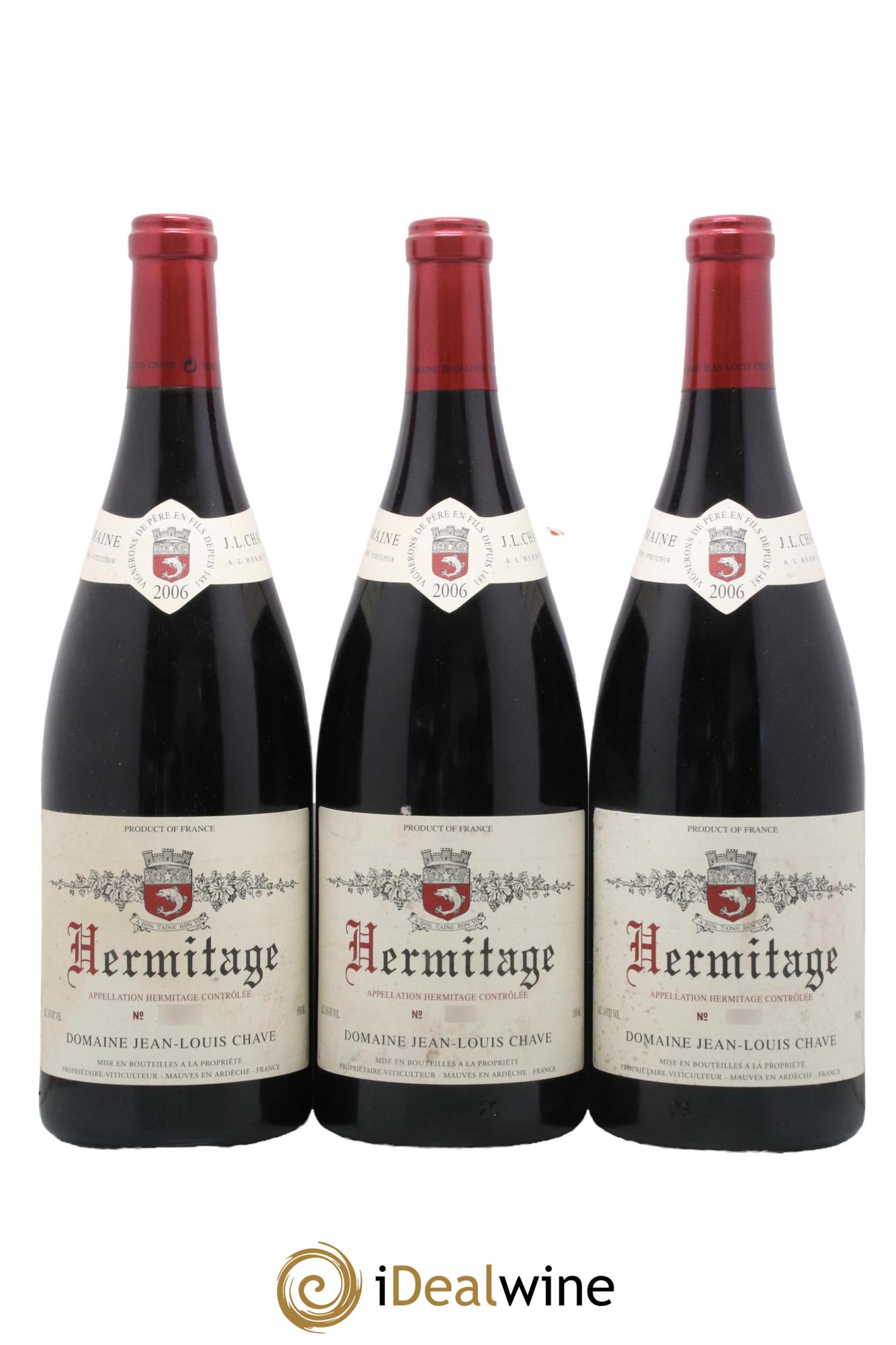 Hermitage Jean-Louis Chave 2006 - Lot de 3 magnums - 0