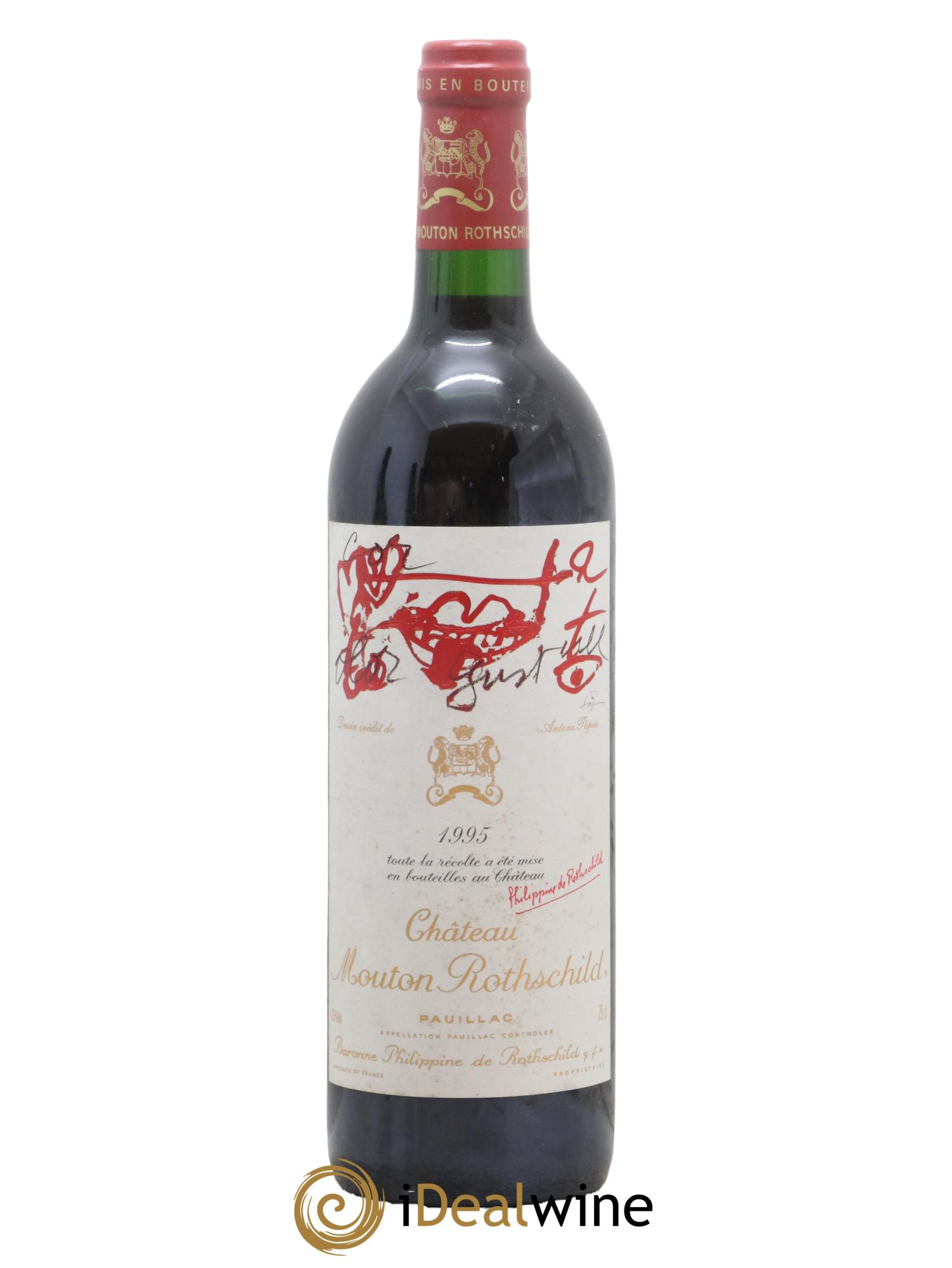 Château Mouton Rothschild 1er Grand Cru Classé 1995 - Lot de 1 bouteille - 0