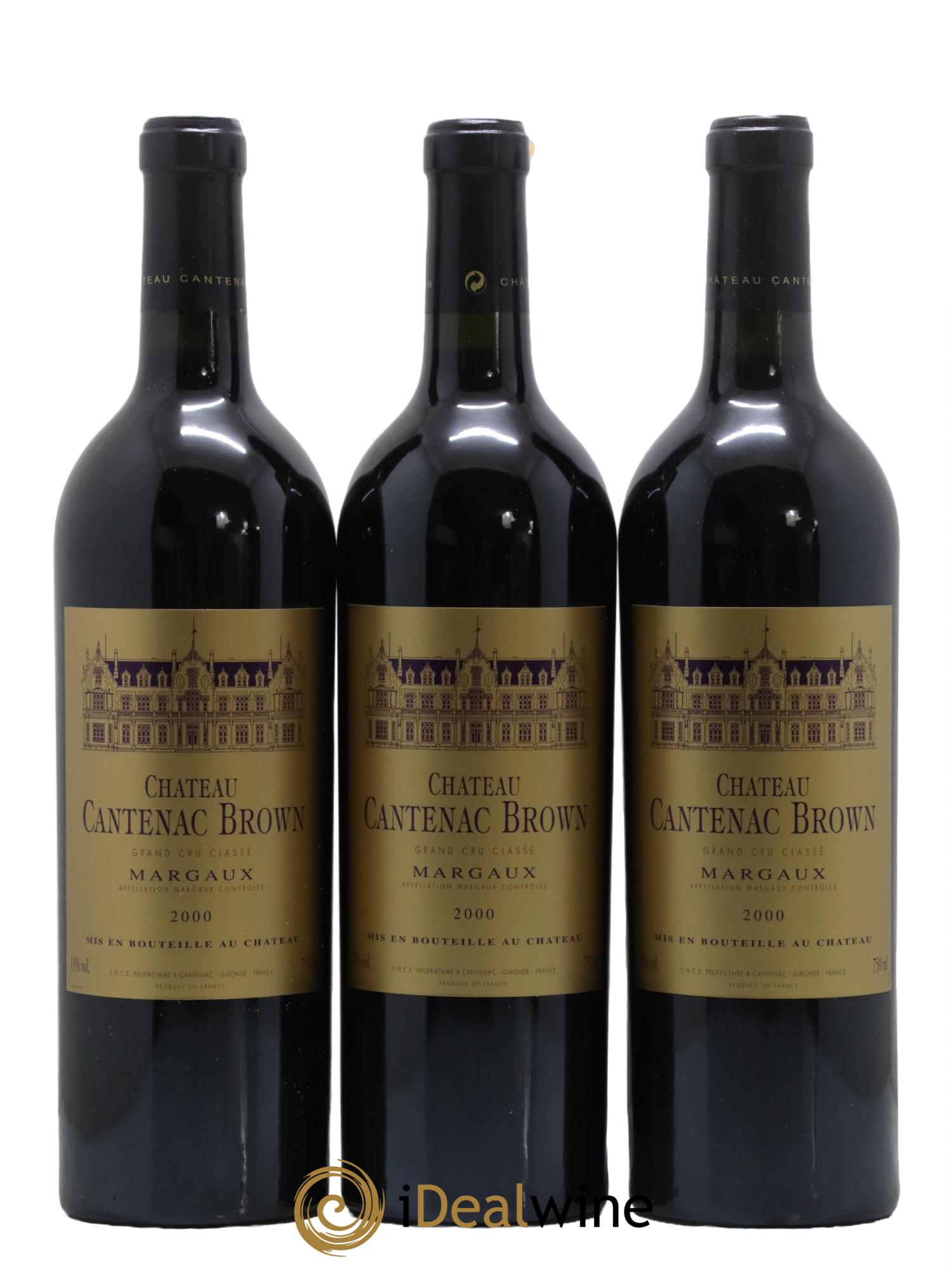 Château Cantenac Brown 3ème Grand Cru Classé 2000 - Lot de 6 bouteilles - 1
