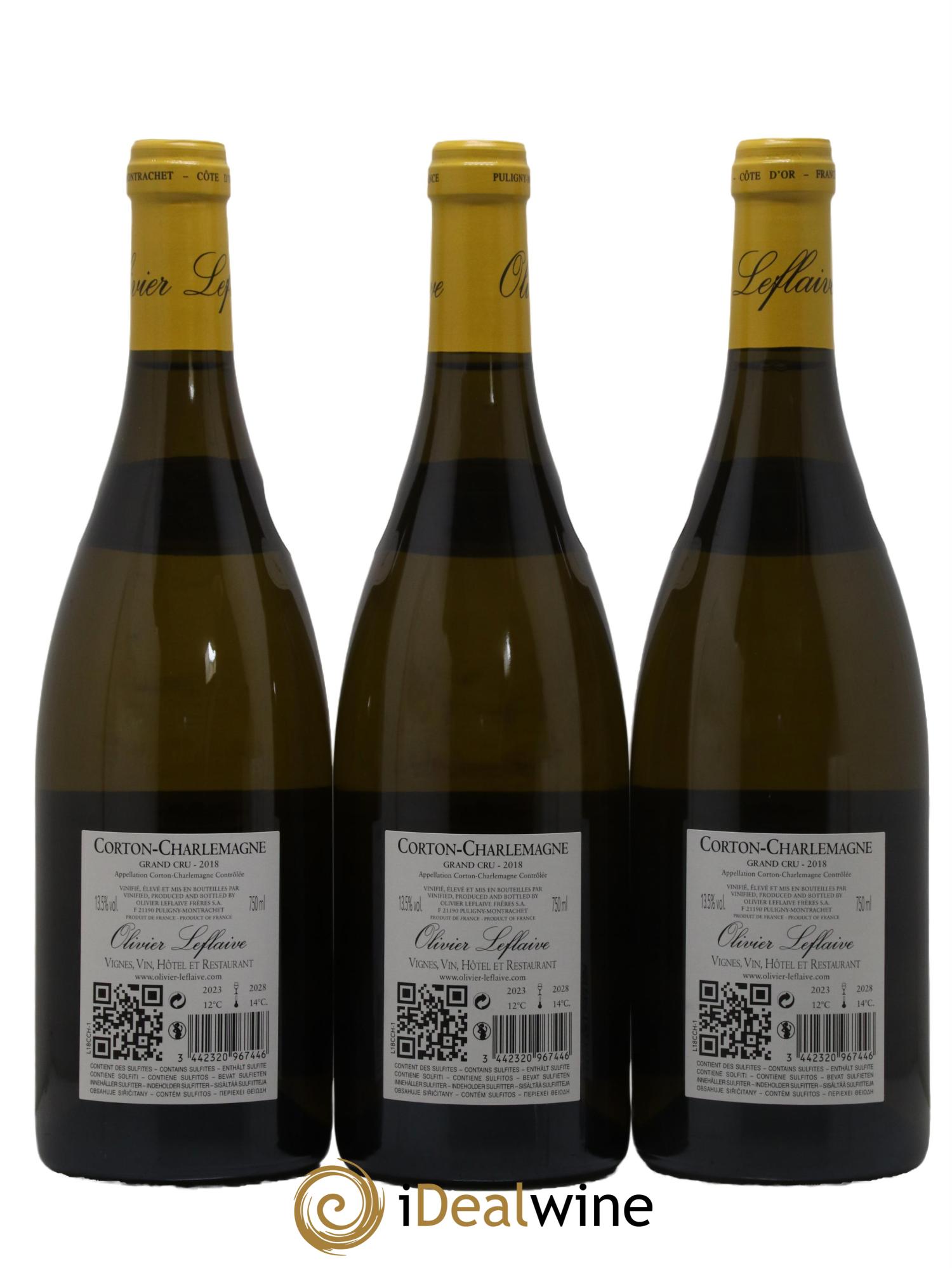Corton-Charlemagne Grand Cru Olivier Leflaive 2018 - Lot de 6 bouteilles - 2