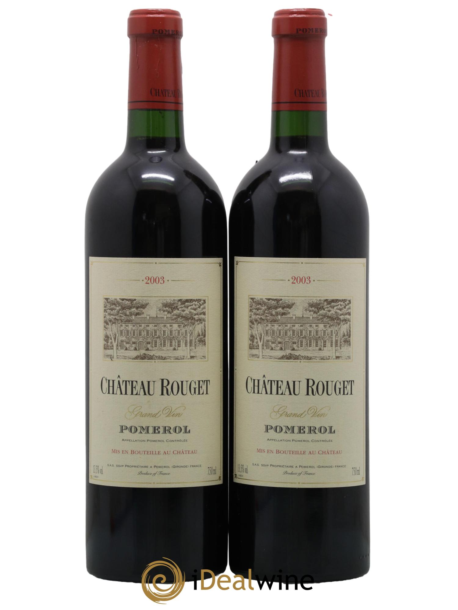 Château Rouget 2003 - Lotto di 2 bottiglie - 0