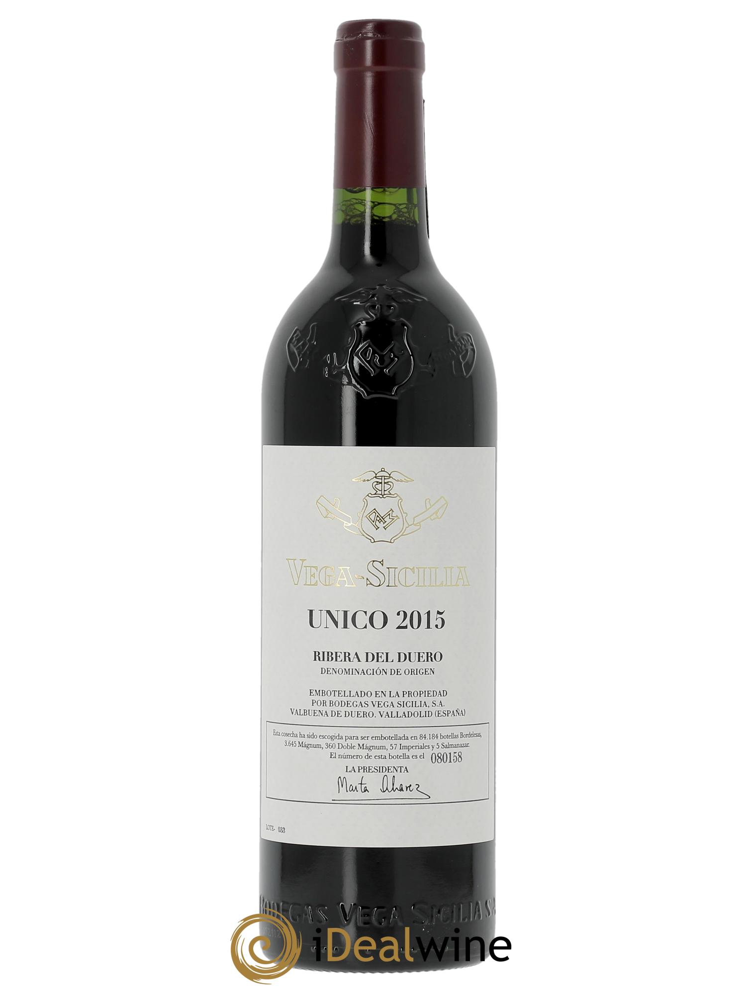 Ribera Del Duero DO Vega Sicilia Unico Famille Alvarez (OWC if 6 bts) 2015 - Lot of 1 bottle - 0