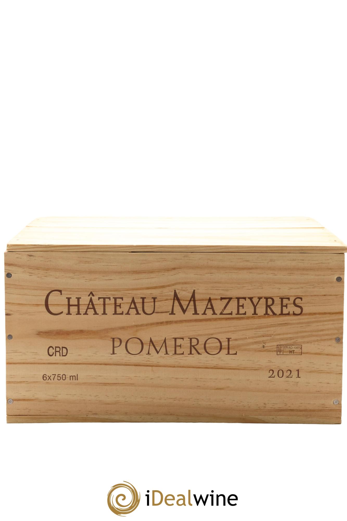 Château Mazeyres 2021 - Lot de 6 bouteilles - 1