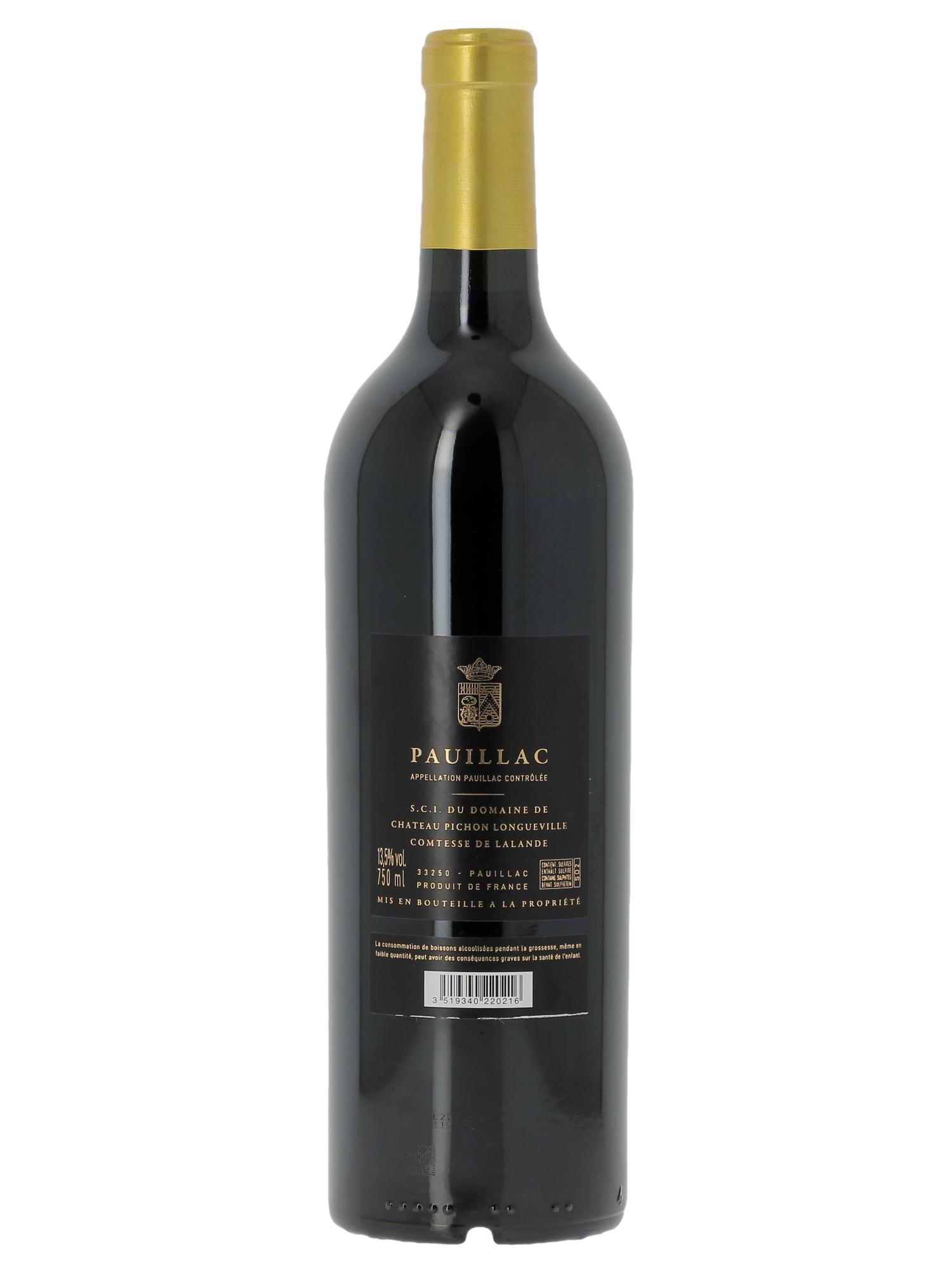 Château Pichon Longueville Comtesse de Lalande 2ème Grand Cru Classé 2022 - Lot de 1 bouteille - 2