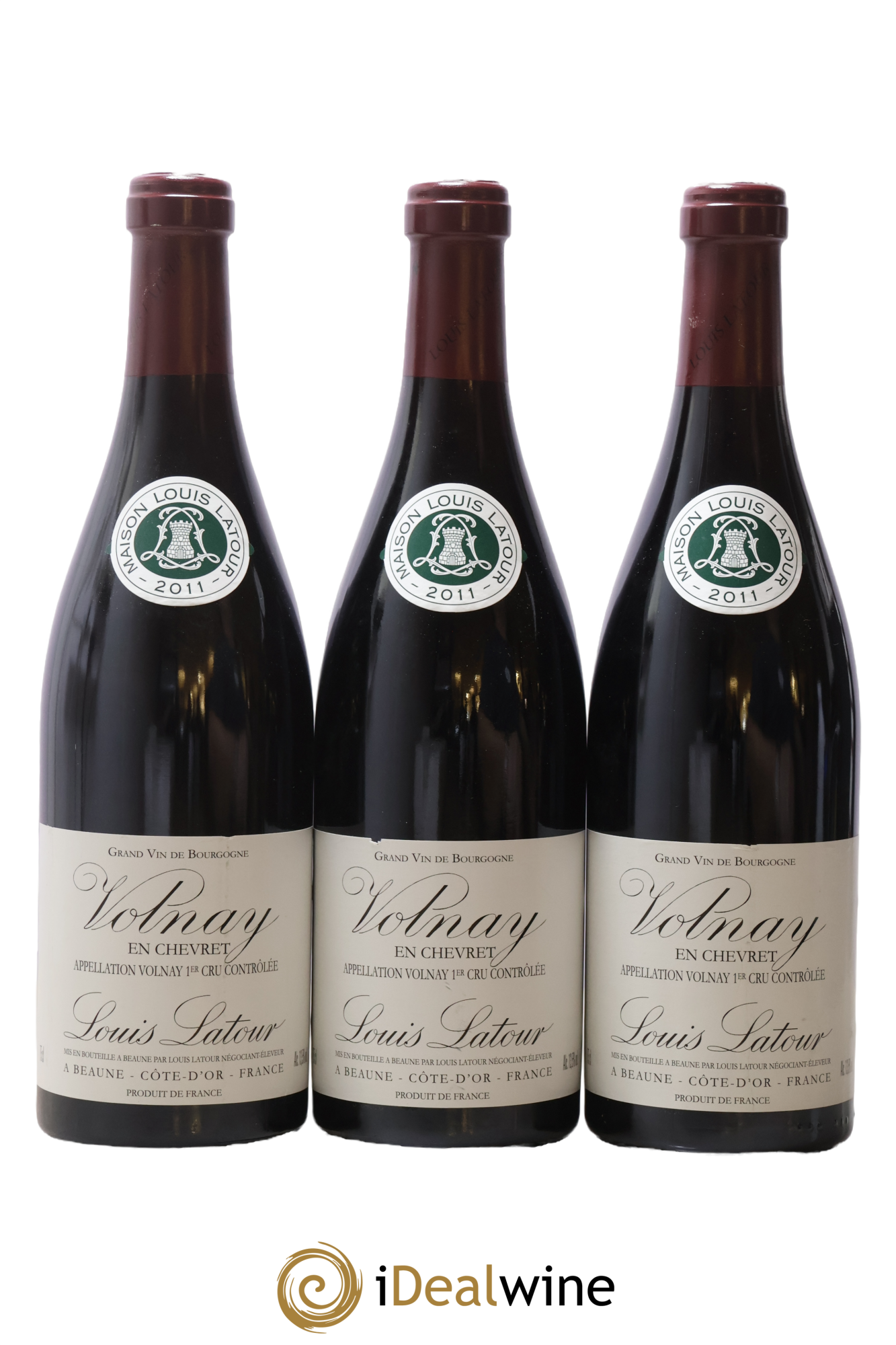 Volnay 1er Cru En Chevret Louis Latour 2011 - Lot de 3 bouteilles - 0