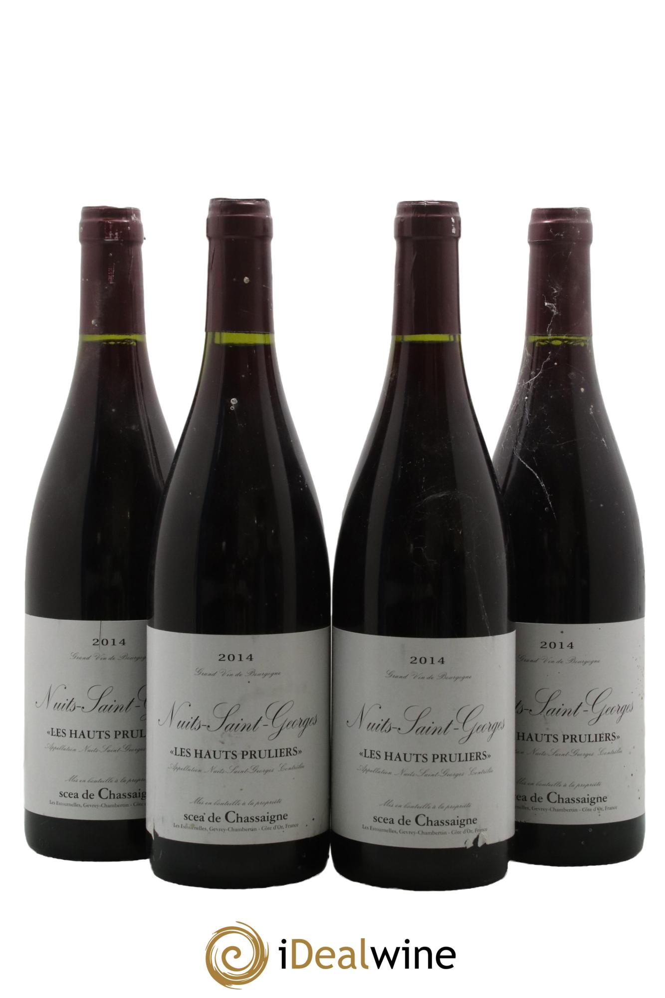 Nuits-Saint-Georges Les Hauts Pruliers SCEA de Chassaigne 2014 - Lot de 4 bouteilles - 0