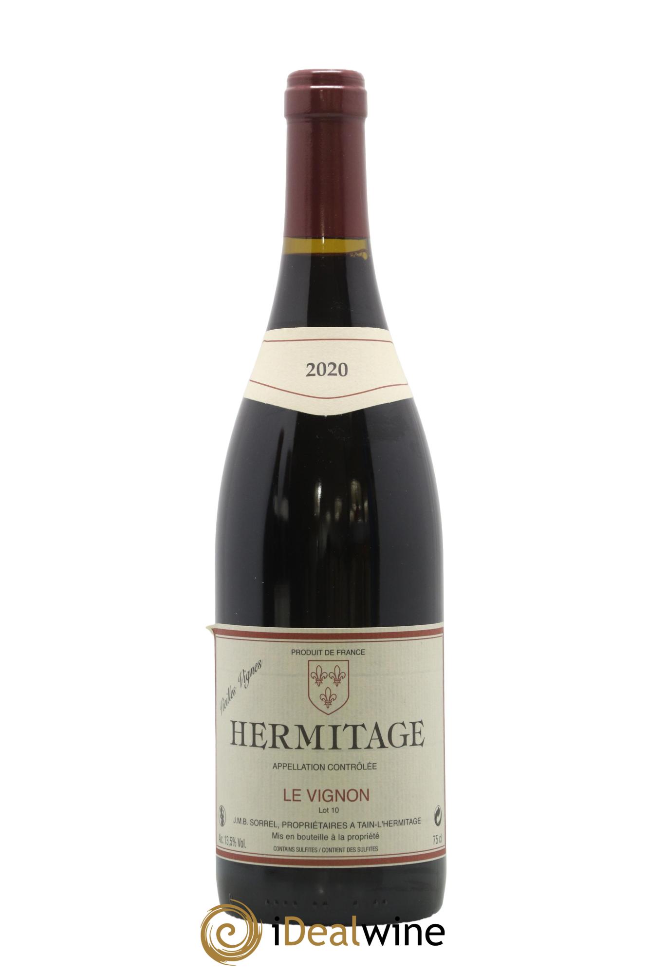 Hermitage Le Vignon Vieilles Vignes JMB Sorrel 2020 - Lot de 1 bouteille - 0