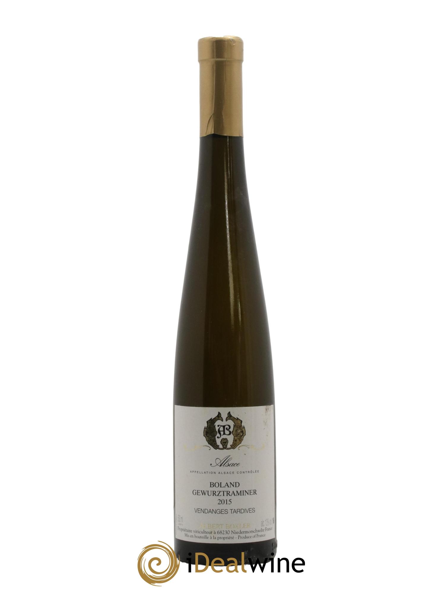 Alsace Gewurztraminer Boland Vendanges Tardives Albert Boxler 2015 - Lot de 1 format 50cl - 0