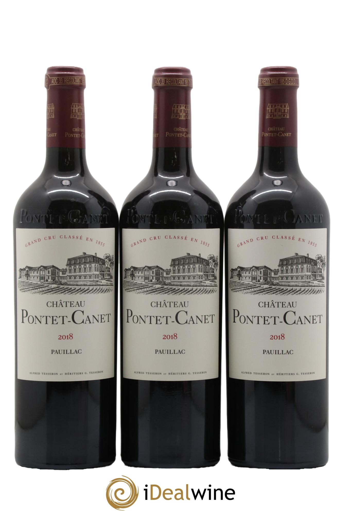 Château Pontet Canet 5ème Grand Cru Classé  2018 - Lot de 6 bouteilles - 1