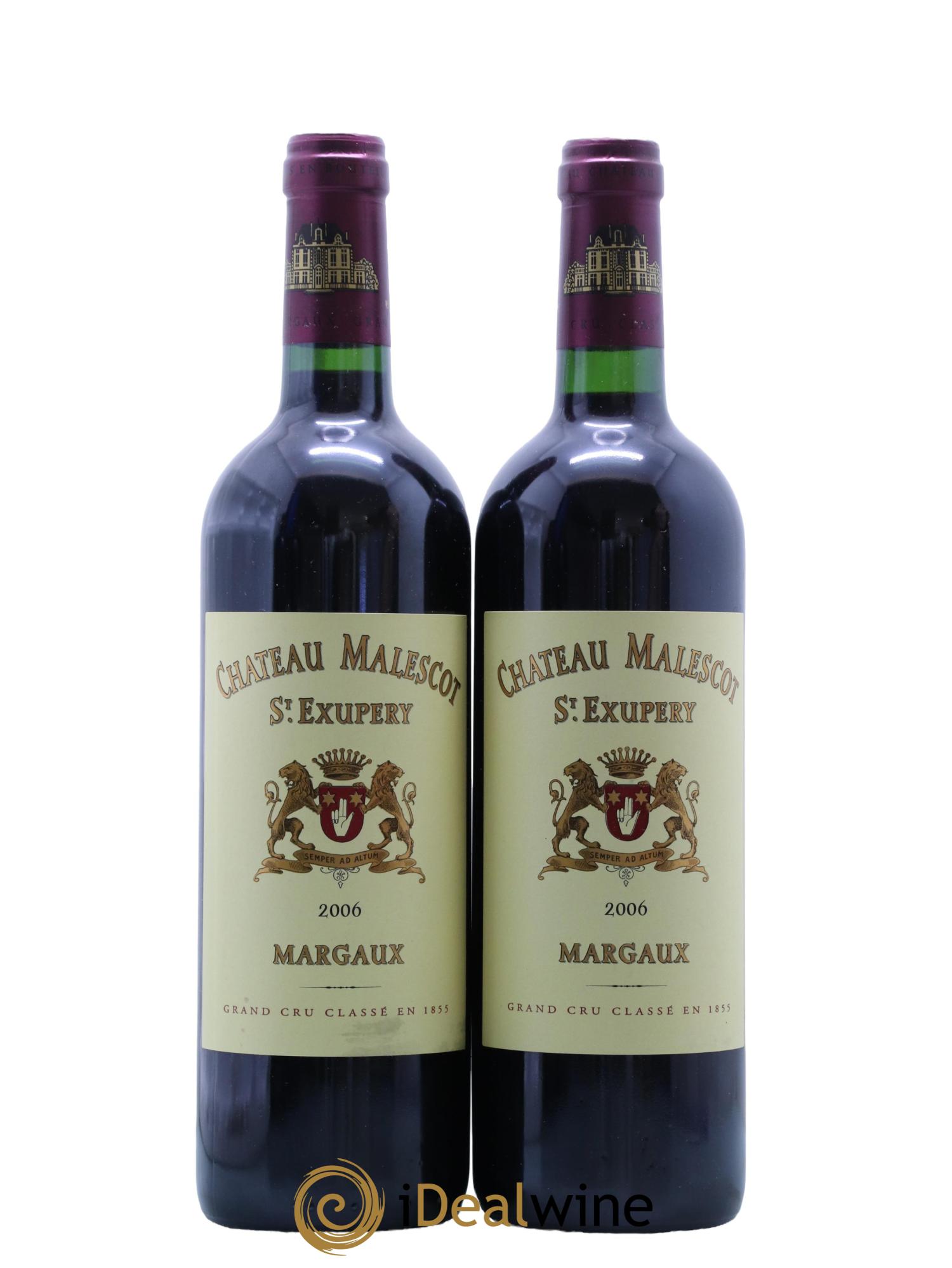 Château Malescot Saint-Exupéry 3ème Grand Cru Classé 2006 - Lot de 2 bouteilles - 0