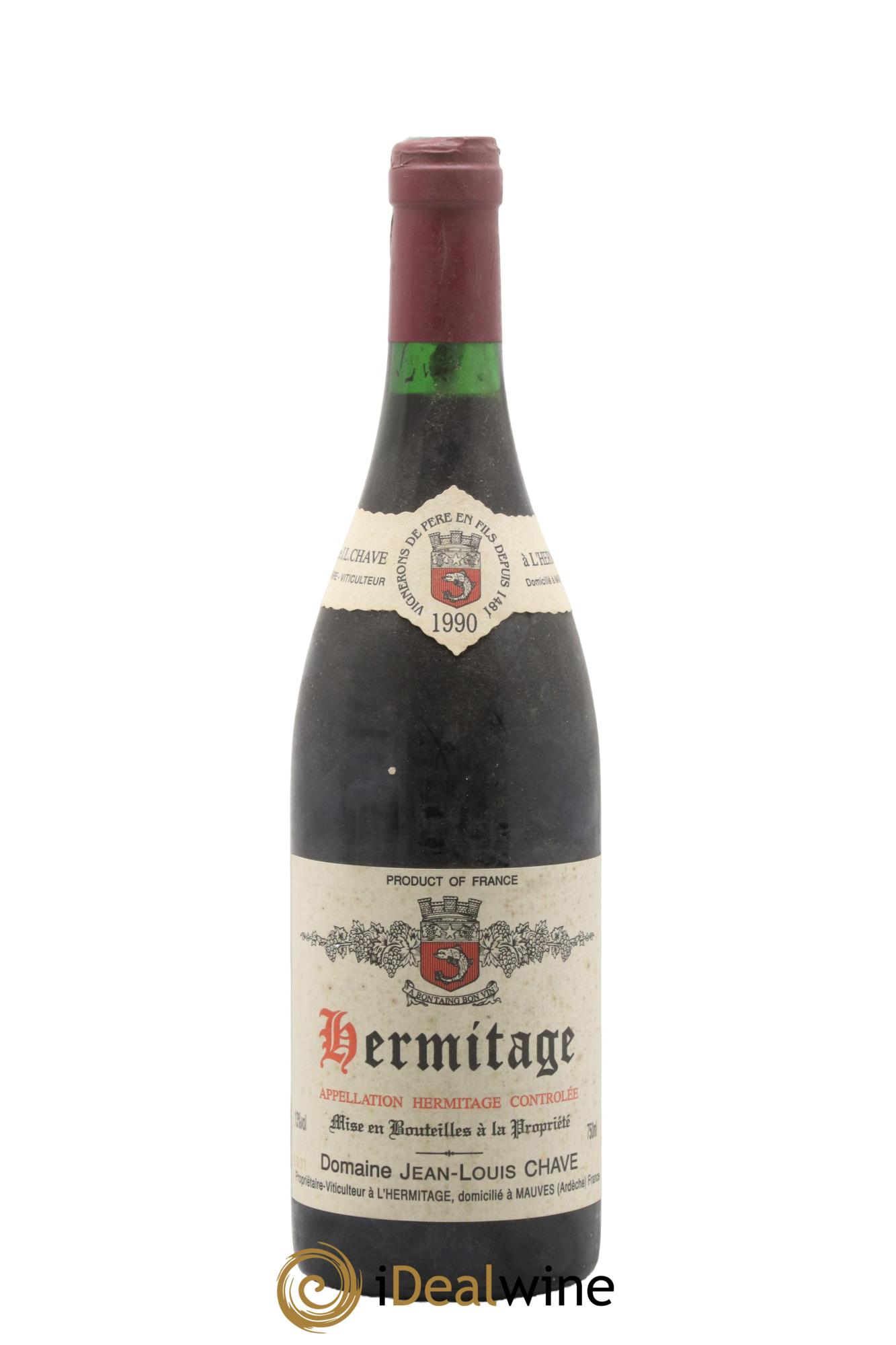 Hermitage Jean-Louis Chave 1990 - Lot de 1 bouteille - 0