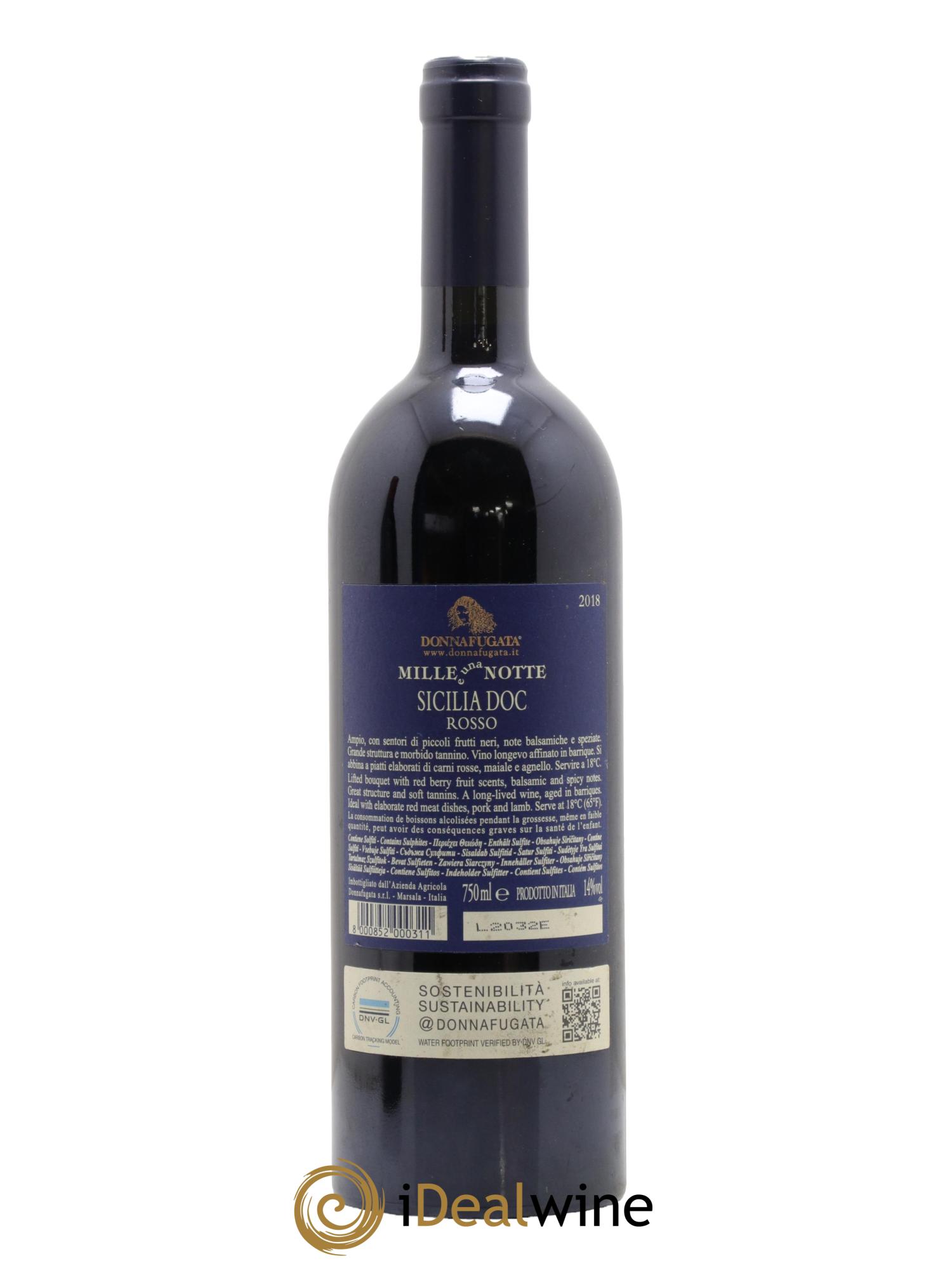 Italie Sicilia DOC Mille e una Notte Donnafugata 2018 - Lot de 1 bouteille - 1