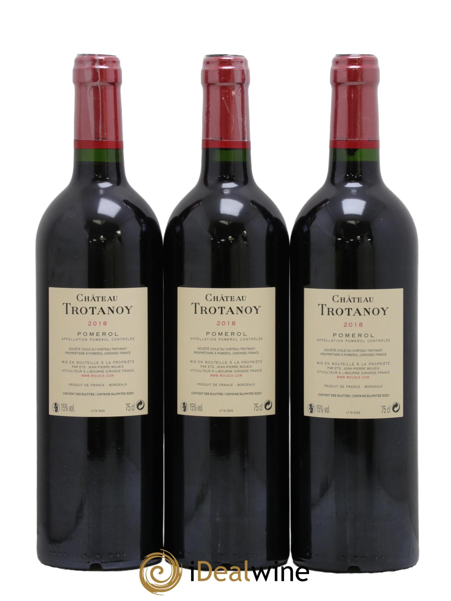 Château Trotanoy  2018 - Lot de 3 bouteilles - 1