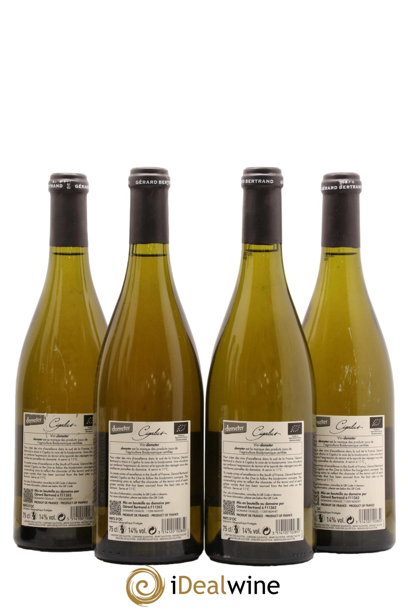 Pays d'Oc Cigalus Domaine Gerard Bertrand 2018 - Lot de 4 bouteilles - 1