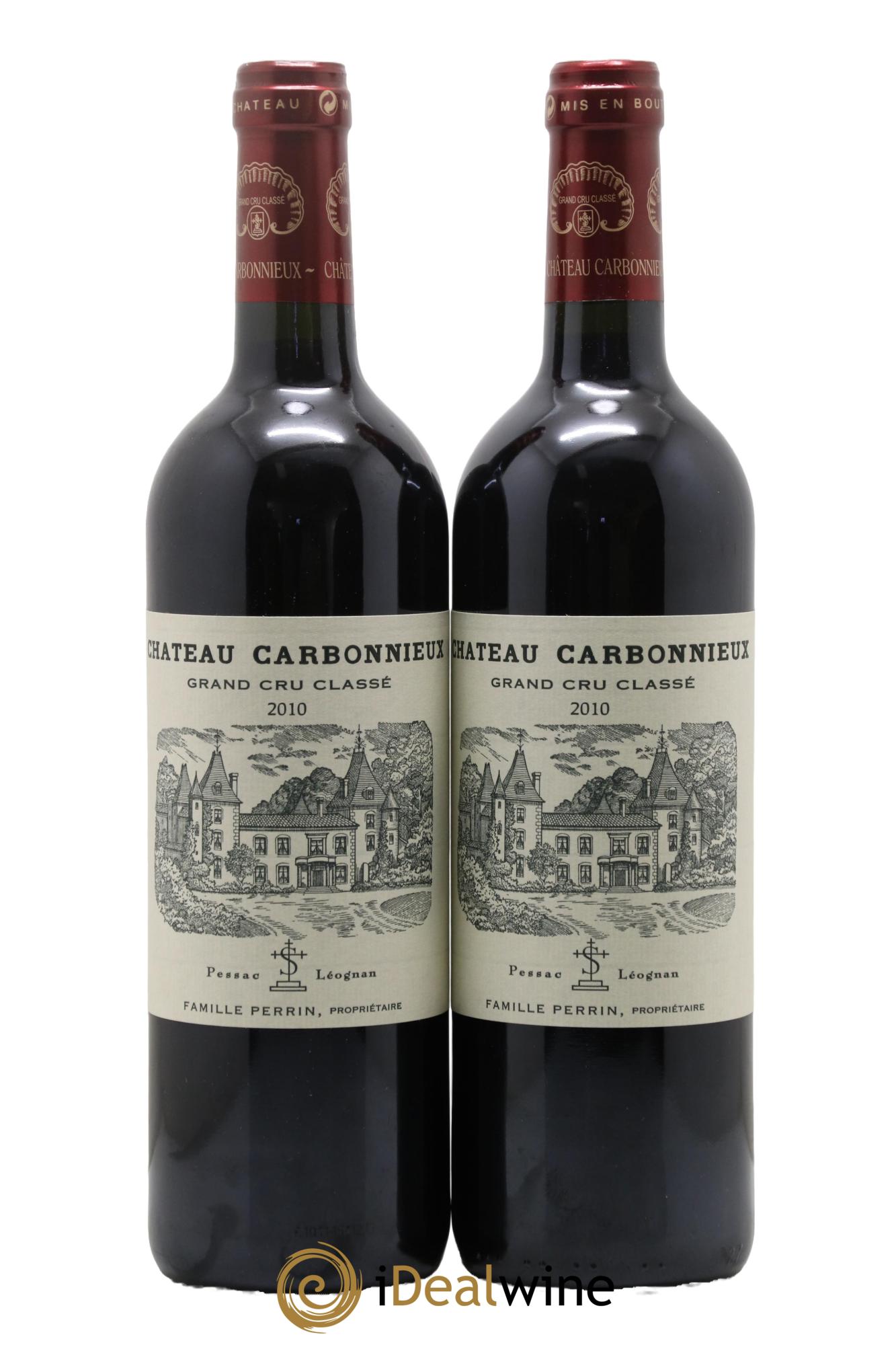 Château Carbonnieux Cru Classé de Graves 2010 - Lot de 2 bouteilles - 0