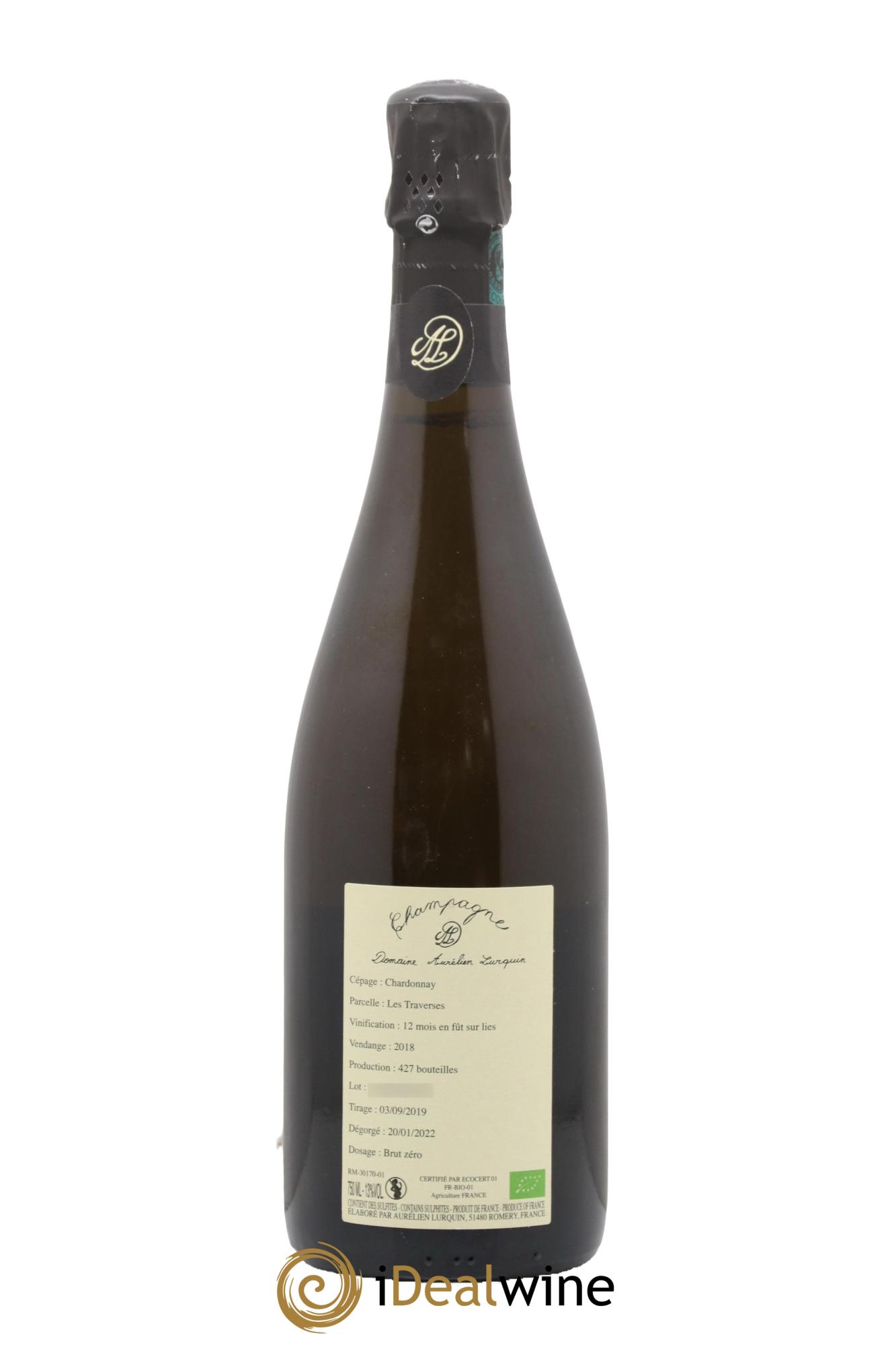 Chardonnay Les Traverses Aurélien Lurquin 2018 - Lotto di 1 bottiglia - 1