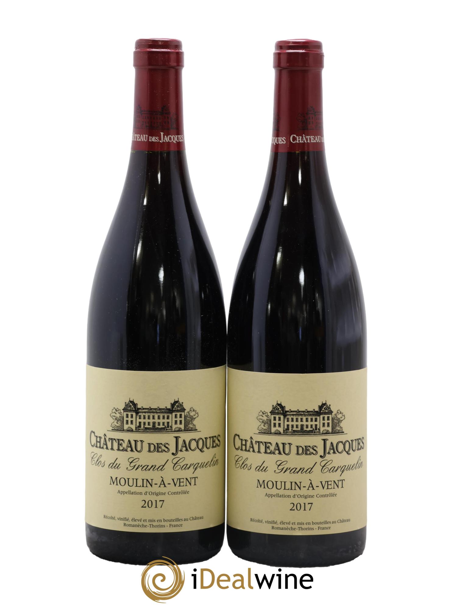 Moulin-à-Vent Clos du Grand Carquelin Château des Jacques 2017 - Lot de 2 bouteilles - 0