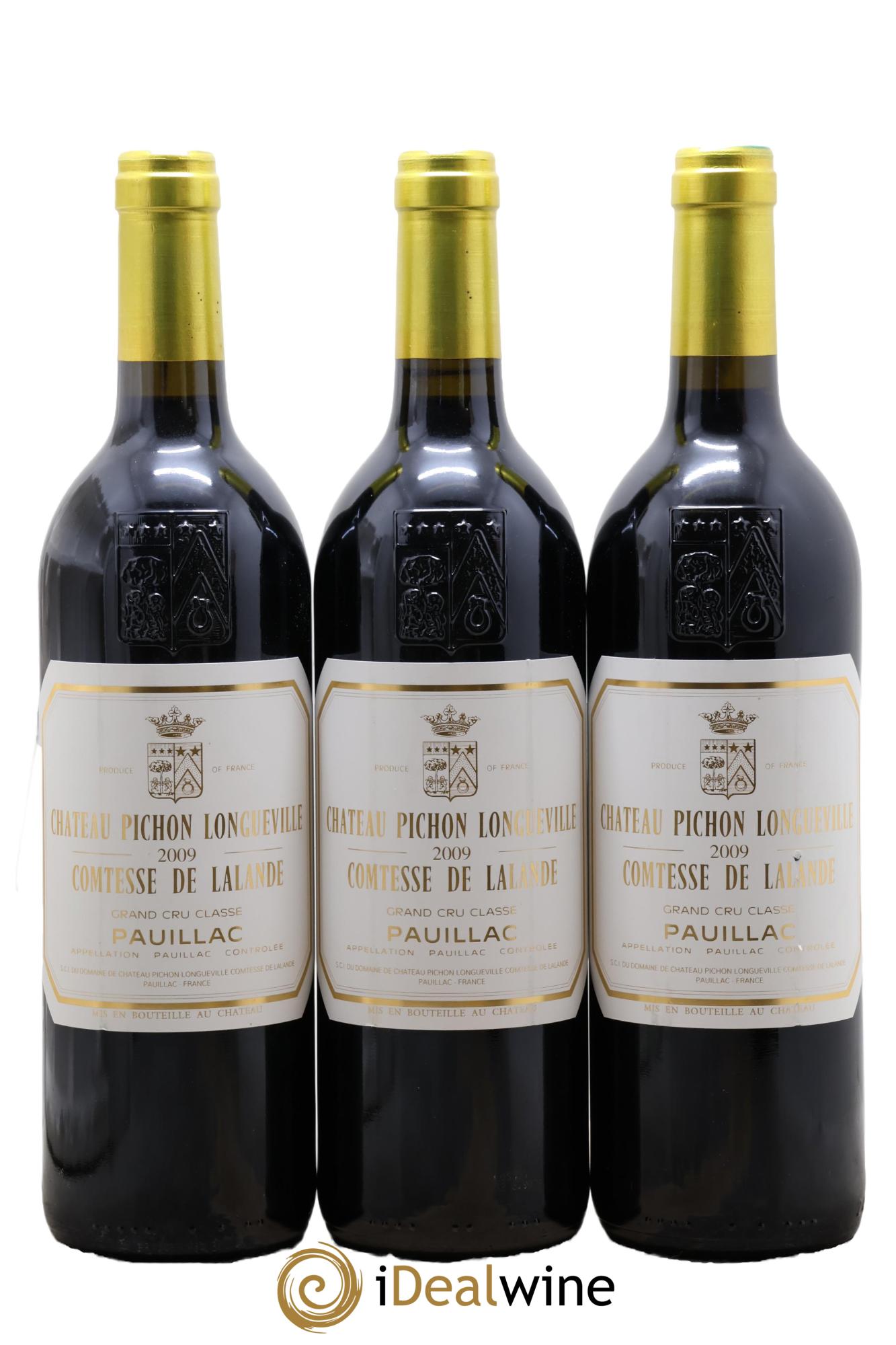 Château Pichon Longueville Comtesse de Lalande 2ème Grand Cru Classé 2009 - Lot de 3 bouteilles - 0