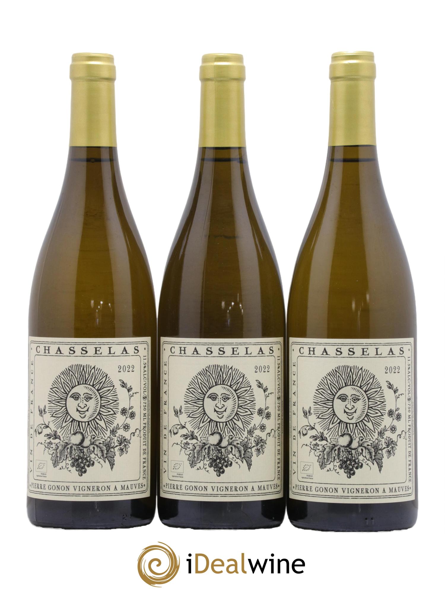 Vin de France Chasselas Gonon (Domaine) 2022 - Lot de 3 bouteilles - 0