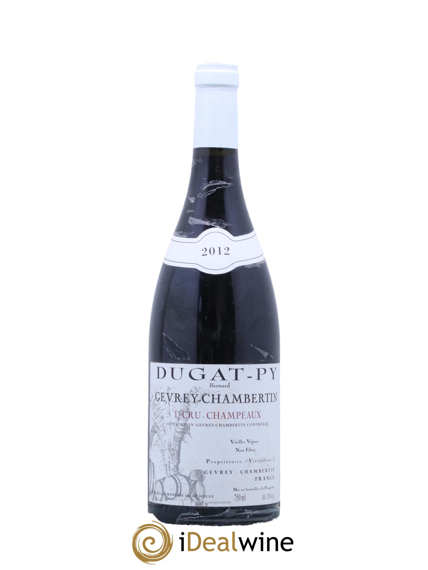 Gevrey-Chambertin 1er Cru Champeaux Vieilles Vignes Dugat-Py 2012 - Lot de 1 bouteille - 0