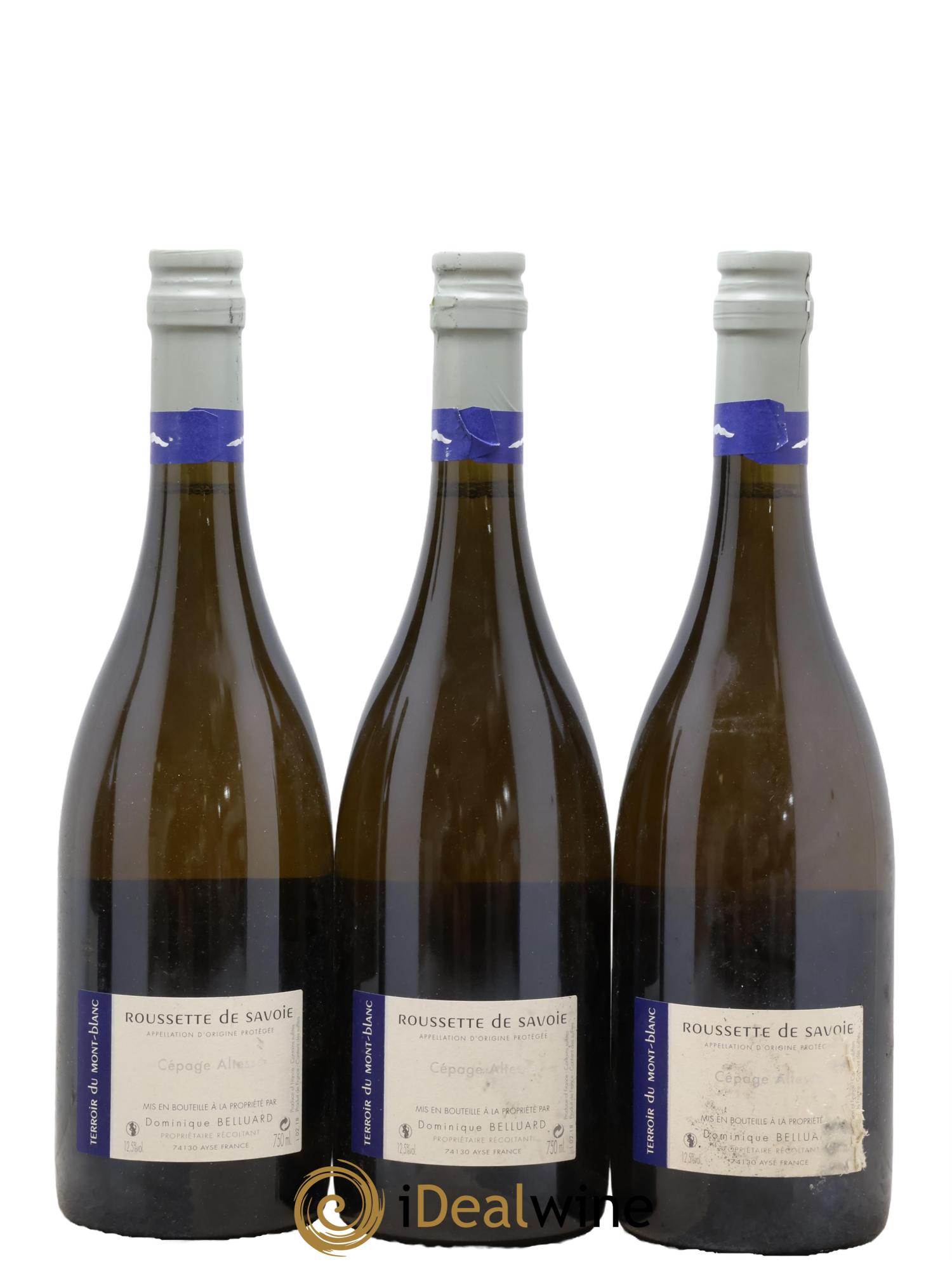 Vin de France Les Grandes Jorasses Domaine Belluard  2018 - Lot of 3 bottles - 1