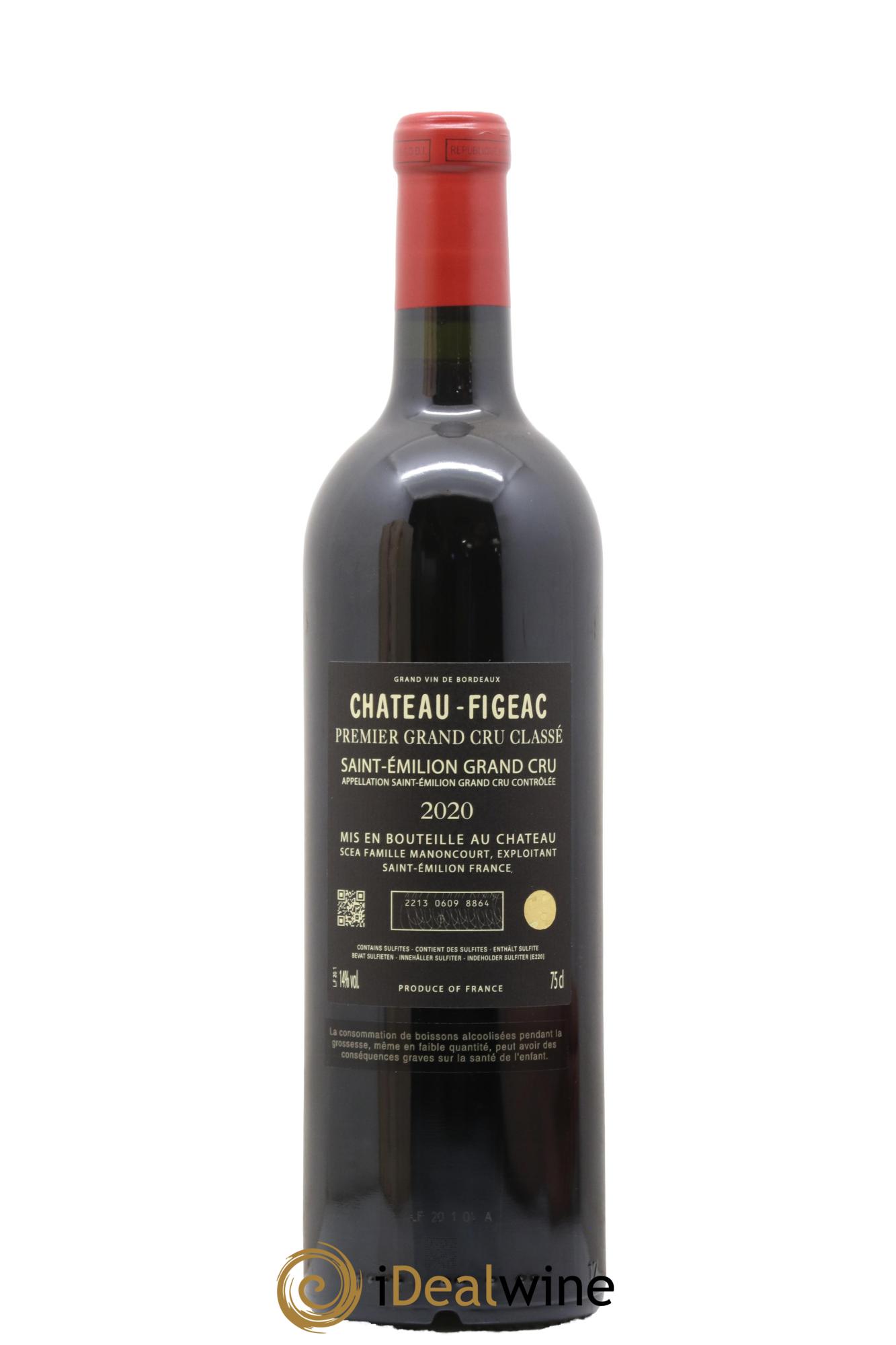Château Figeac 1er Grand Cru Classé A 2020 - Lotto di 1 bottiglia - 2