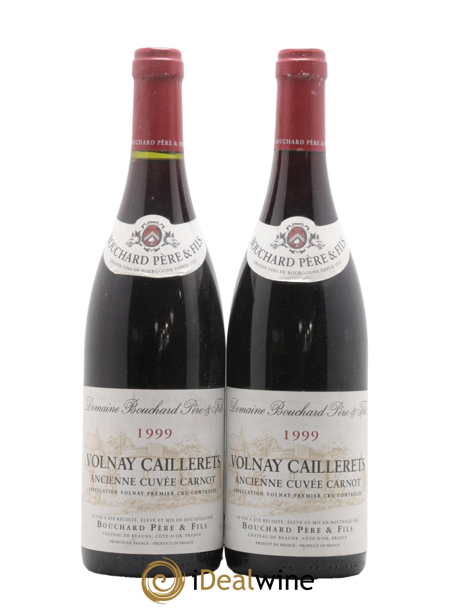 Volnay 1er Cru Caillerets - Ancienne Cuvée Carnot Bouchard Père & Fils 1999 - Lot de 2 bouteilles - 0