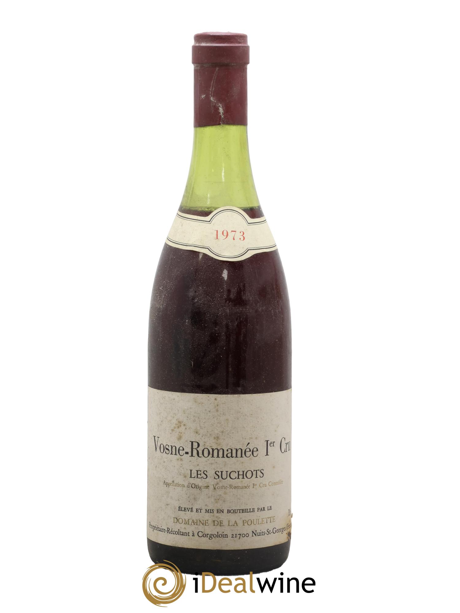 Vosne-Romanée 1er Cru Les Suchots Clos des Poulettes 1973 - Posten von 1 Flasche - 0