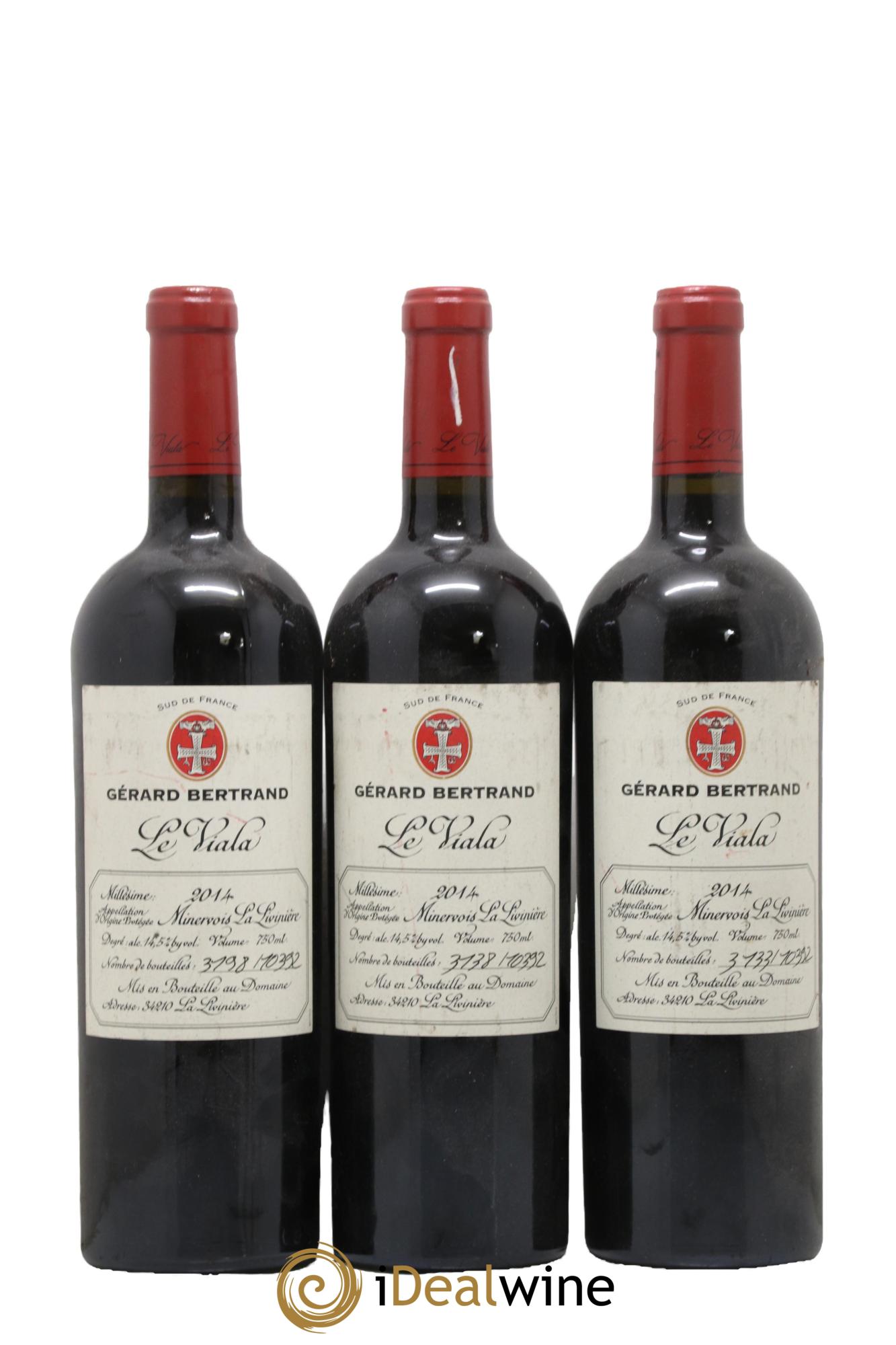 Minervois La Livinière Le Viala Gérard Bertrand 2014 - Lot de 3 bouteilles - 0