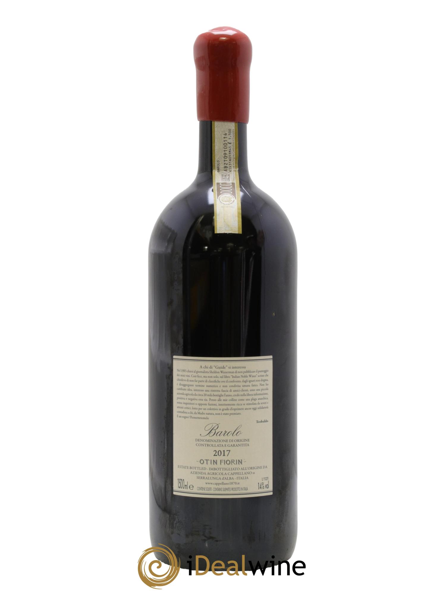 Barolo DOCG Pié Franco Cappellano 2017 - Lot of 1 magnum - 2