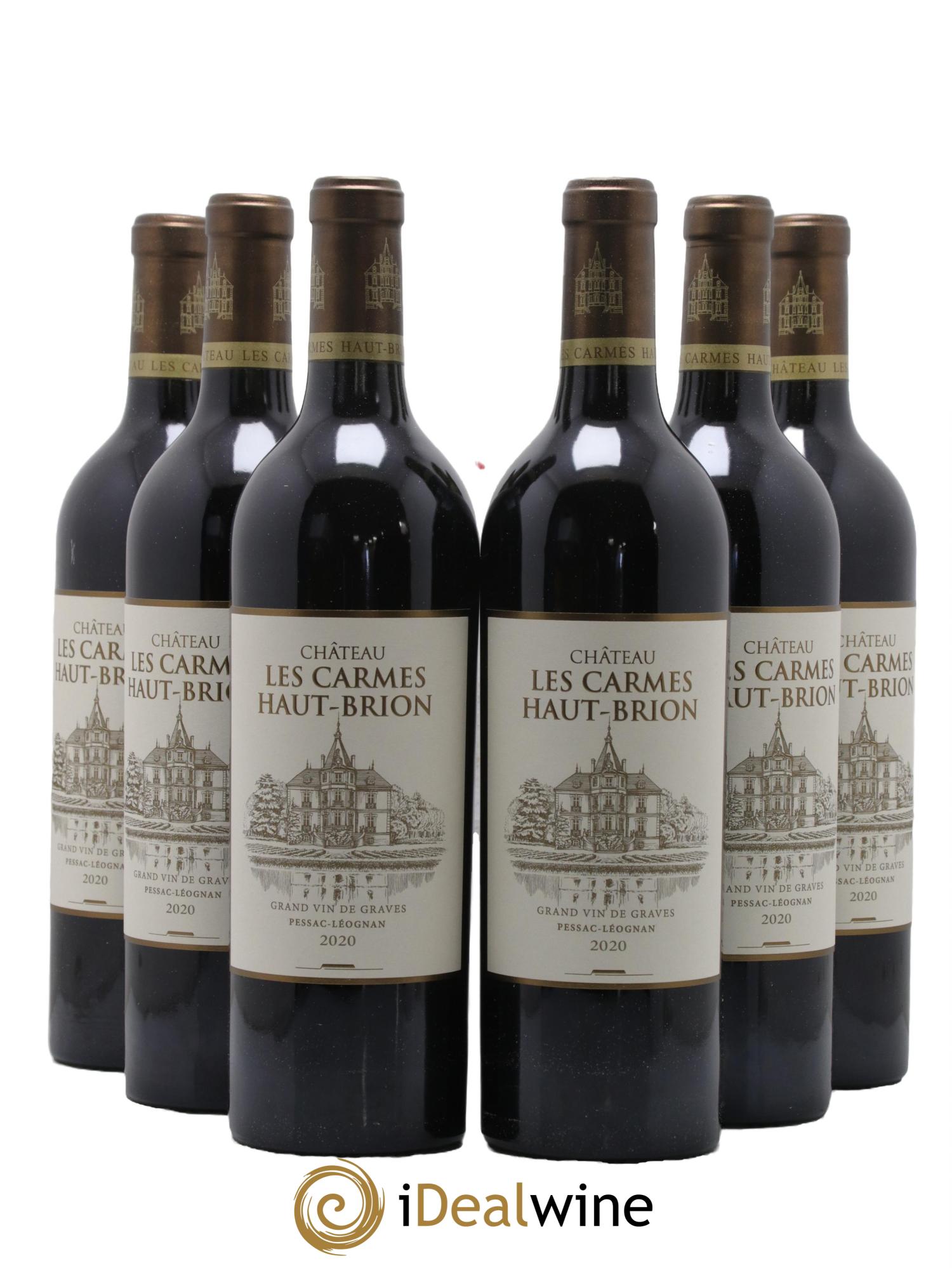 Château Les Carmes Haut-Brion 2020 - Lot de 6 bouteilles - 0