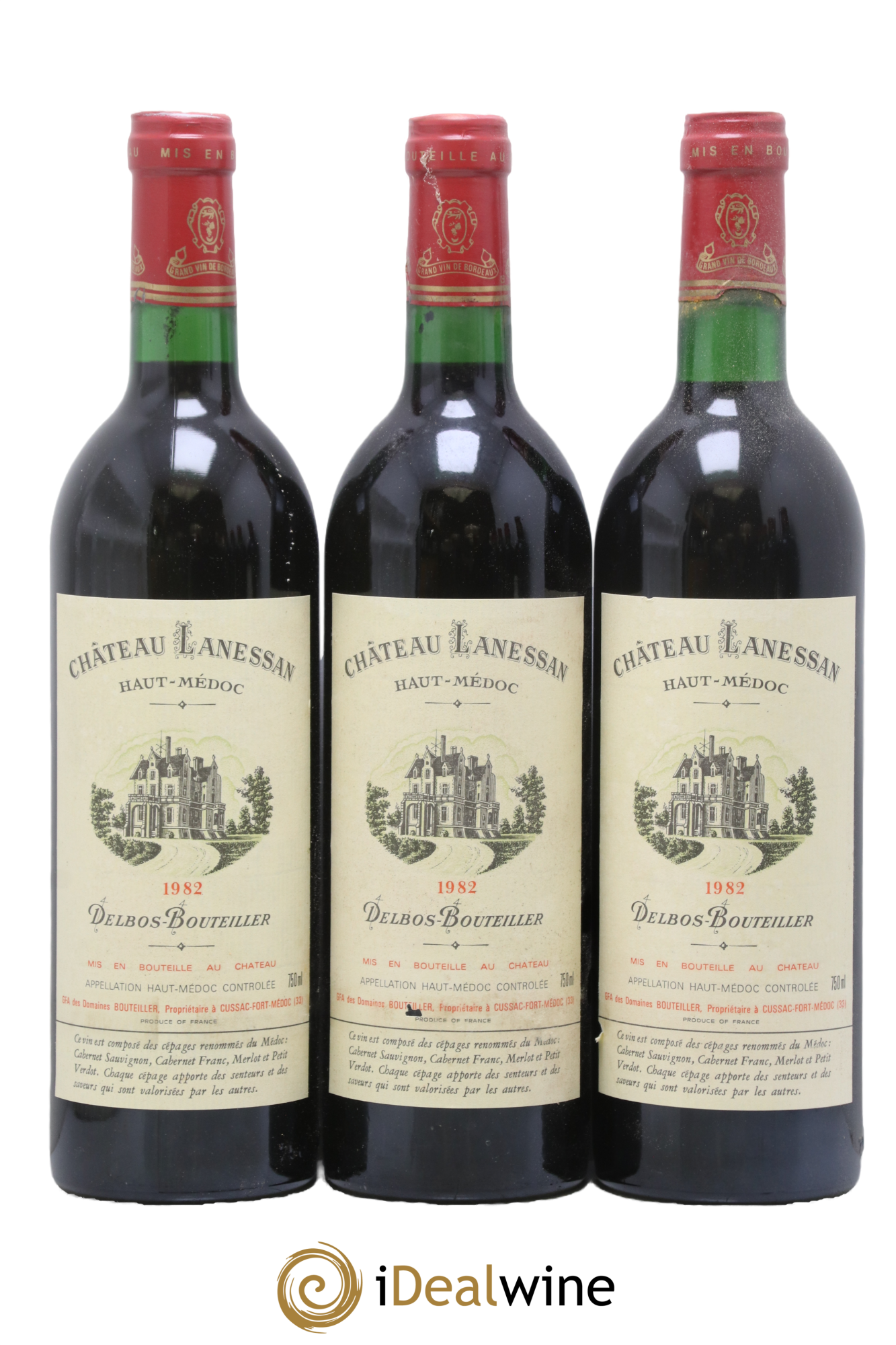 Château Lanessan Cru Bourgeois 1982 - Lot of 3 bottles - 0