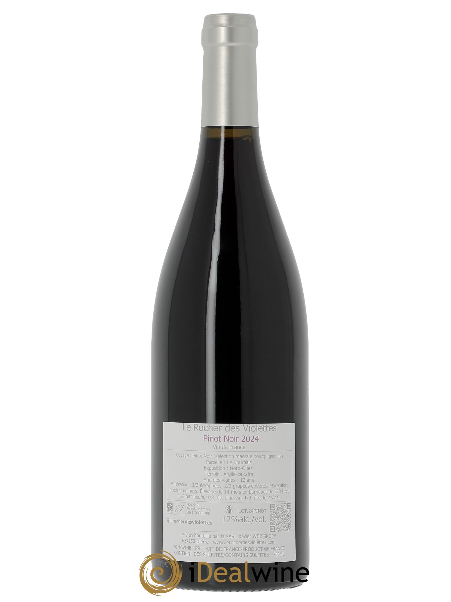Vin de France Pinot Noir Le Rocher des Violettes 2024 - Lot of 1 bottle - 1