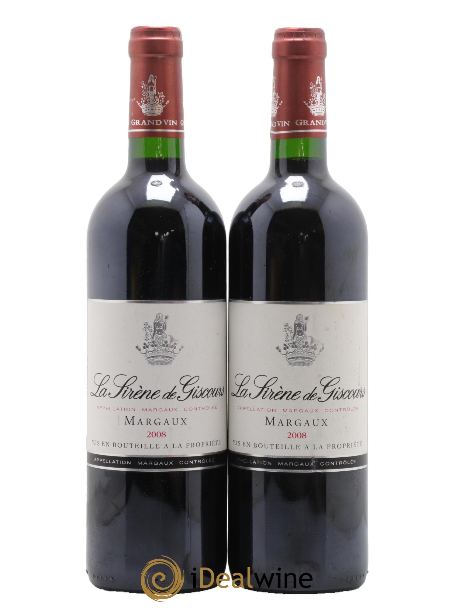 La Sirène de Giscours 2008 - Lot de 2 bouteilles - 0
