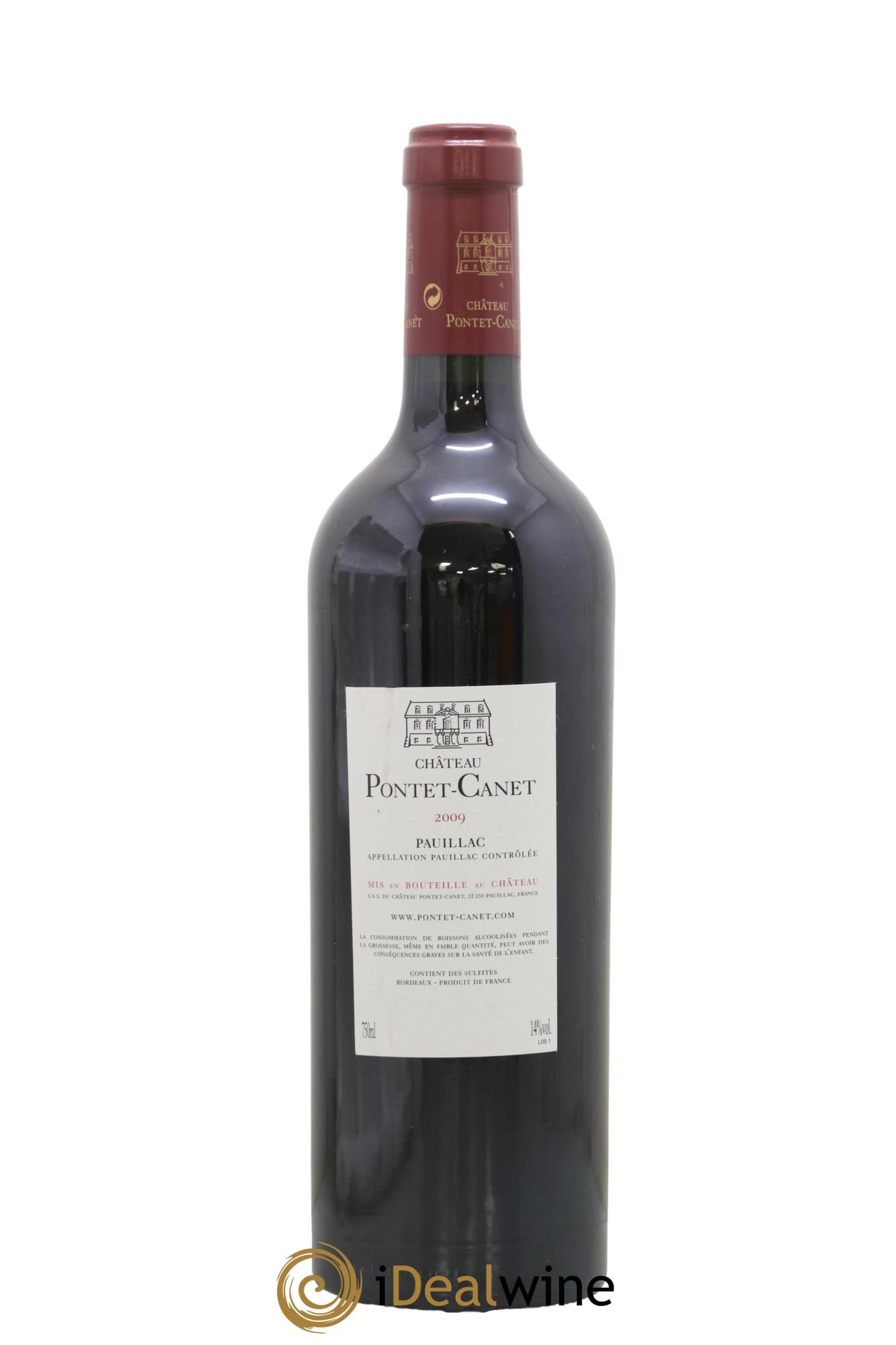 Château Pontet Canet 5ème Grand Cru Classé 2009 - Posten von 1 Flasche - 1