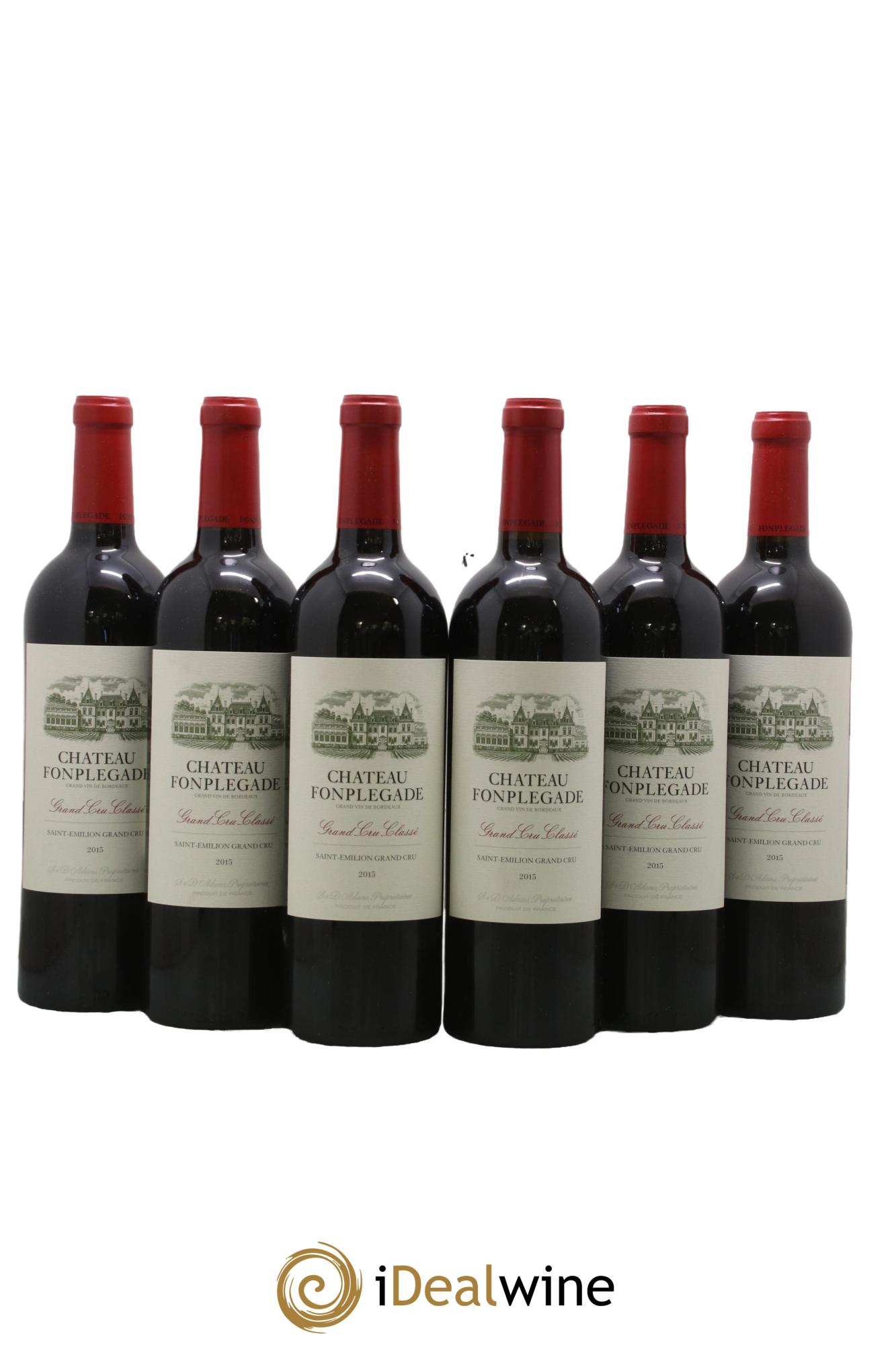Château Fonplegade Grand Cru Classé 2015 - Lot of 6 bottles - 0