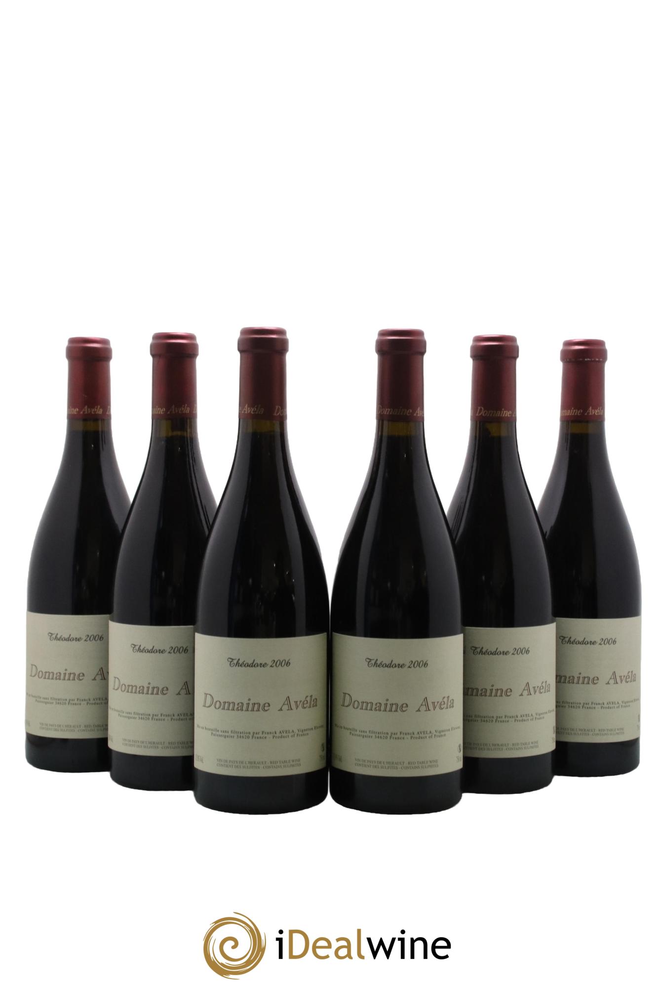 Vin de France Théodore Avéla 2006 - Lot de 6 bouteilles - 0