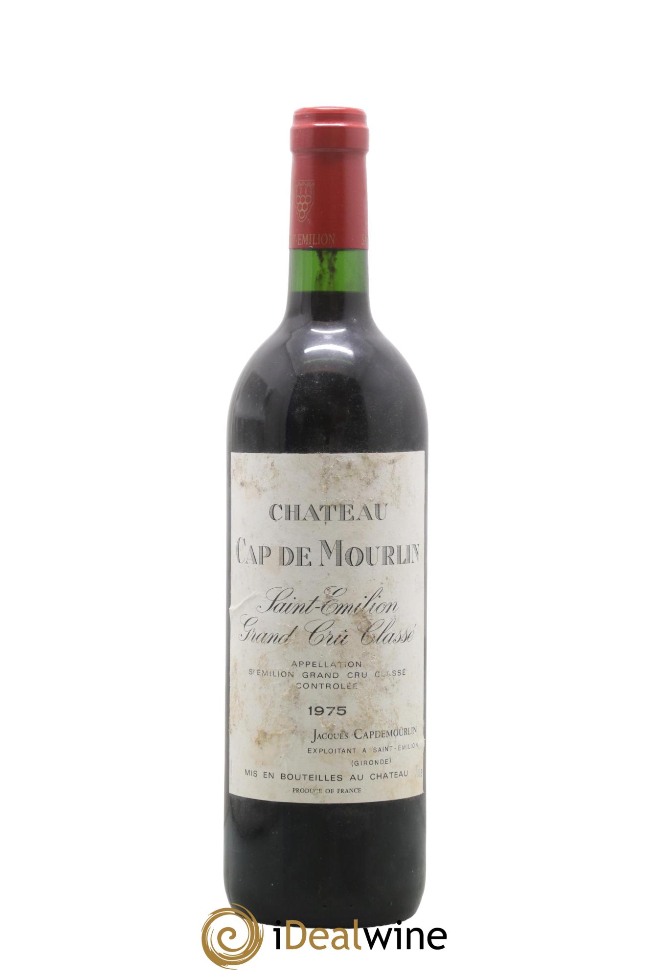 Château Cap de Mourlin Grand Cru Classé 1975 - Lotto di 1 bottiglia - 0
