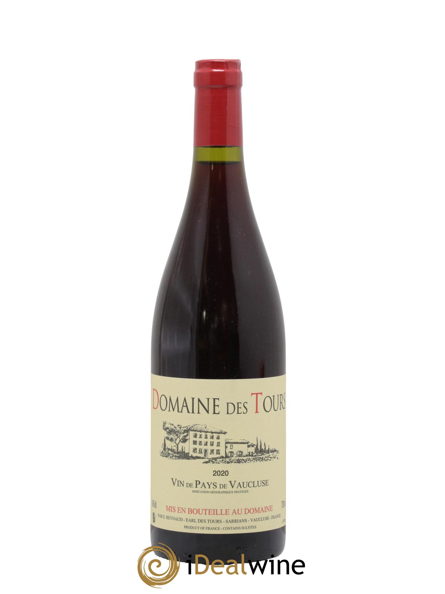 IGP Vaucluse (Vin de Pays de Vaucluse) Domaine des Tours Emmanuel Reynaud 2020 - Lot of 1 bottle - 0
