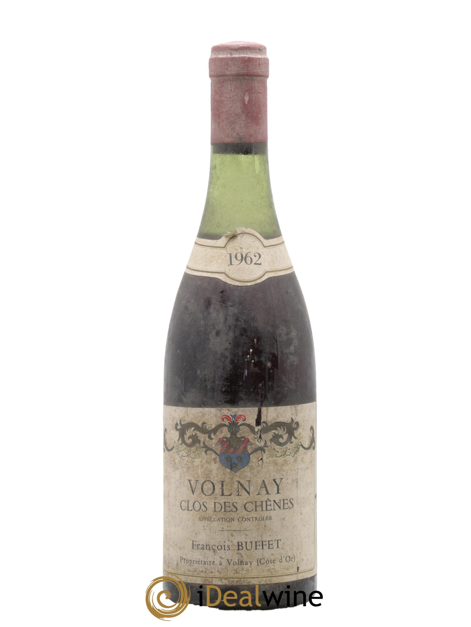 Volnay 1er Cru Clos des Chênes François Buffet 1962 - Lot de 1 bouteille - 0